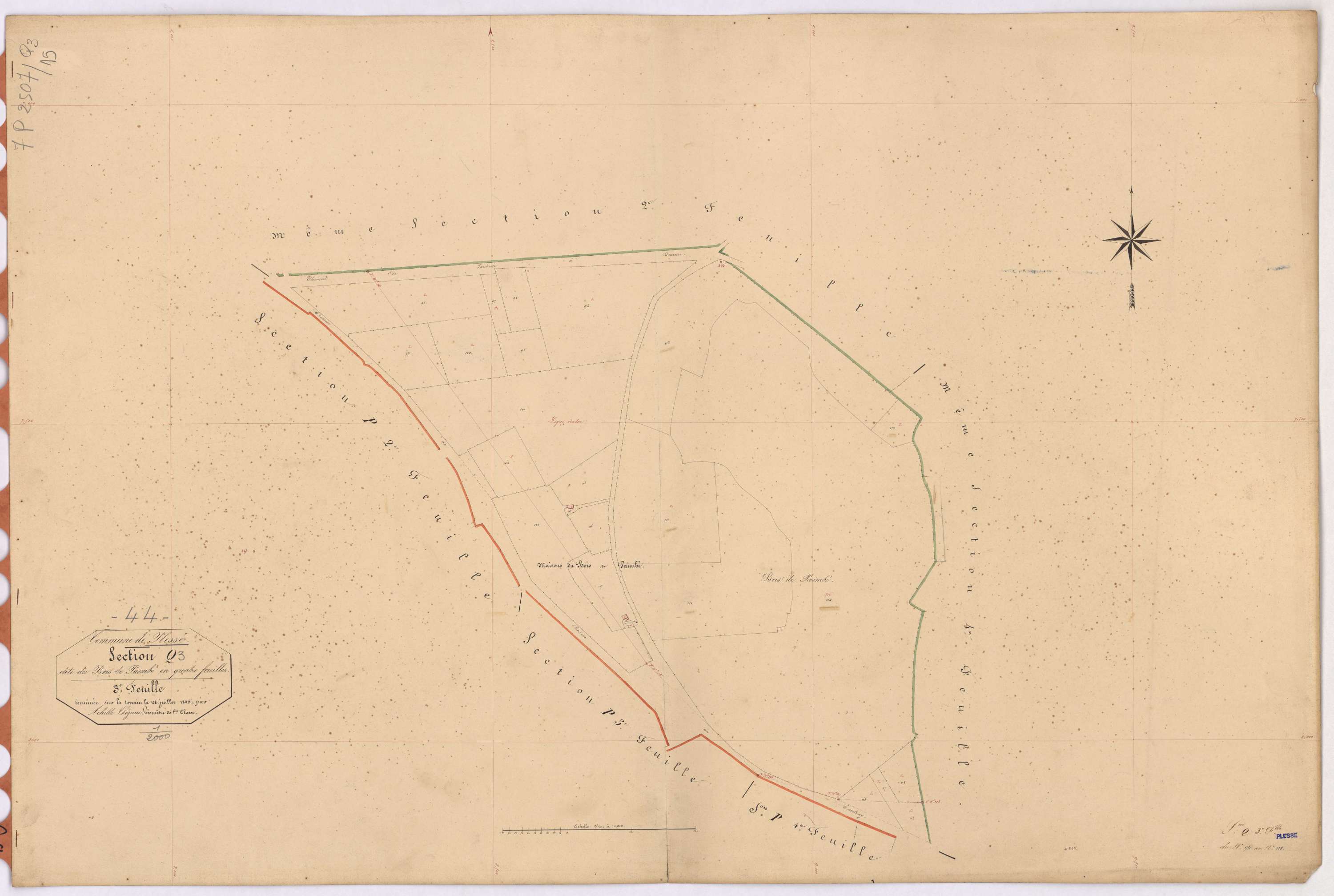 Plessé - Section Q3 Bois de Paimbé (section du) ; 94-118