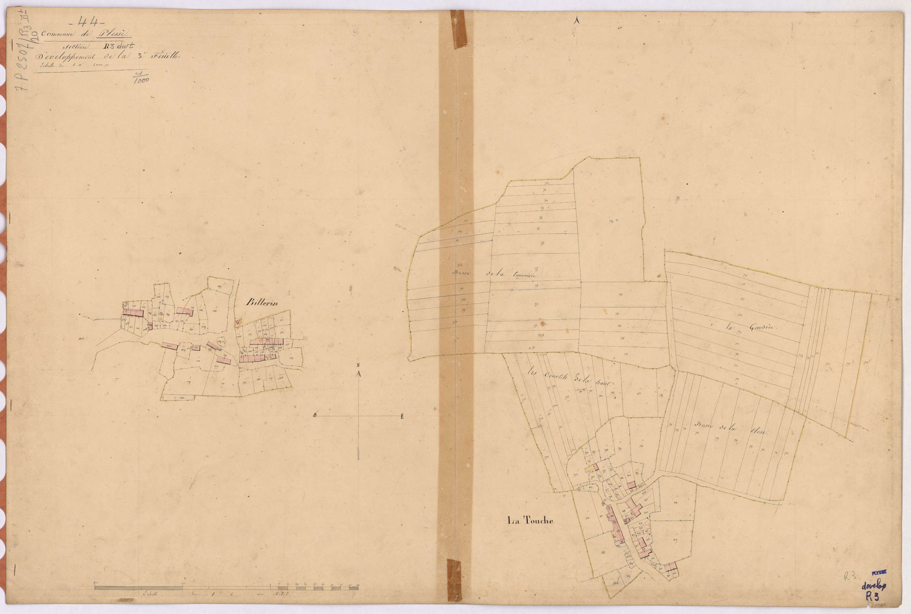 Plessé - Section R4 Touche (section de La) ; 1372-1390