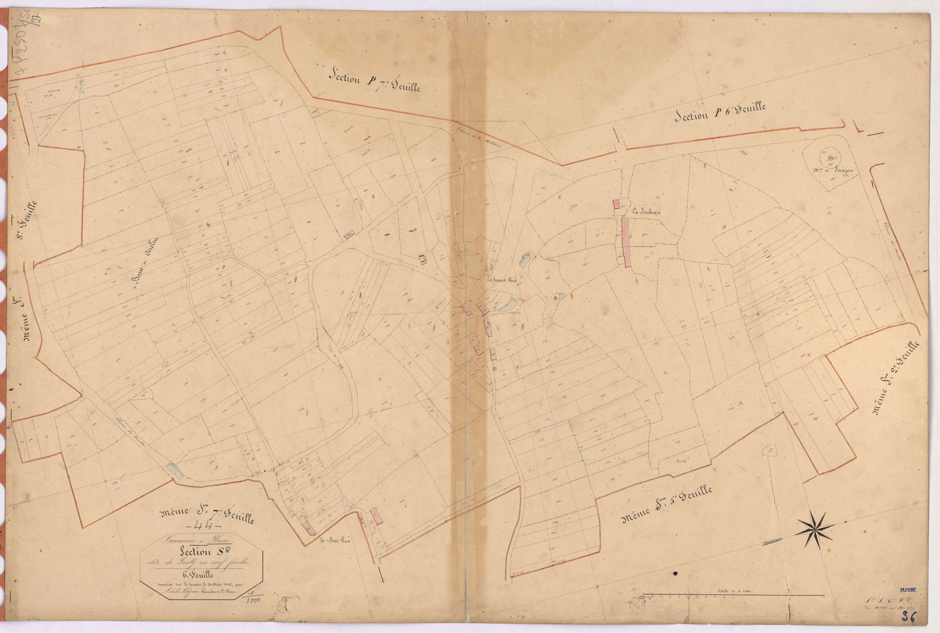 Plessé - Section S6 Guelly (section de) ; 1296-1540