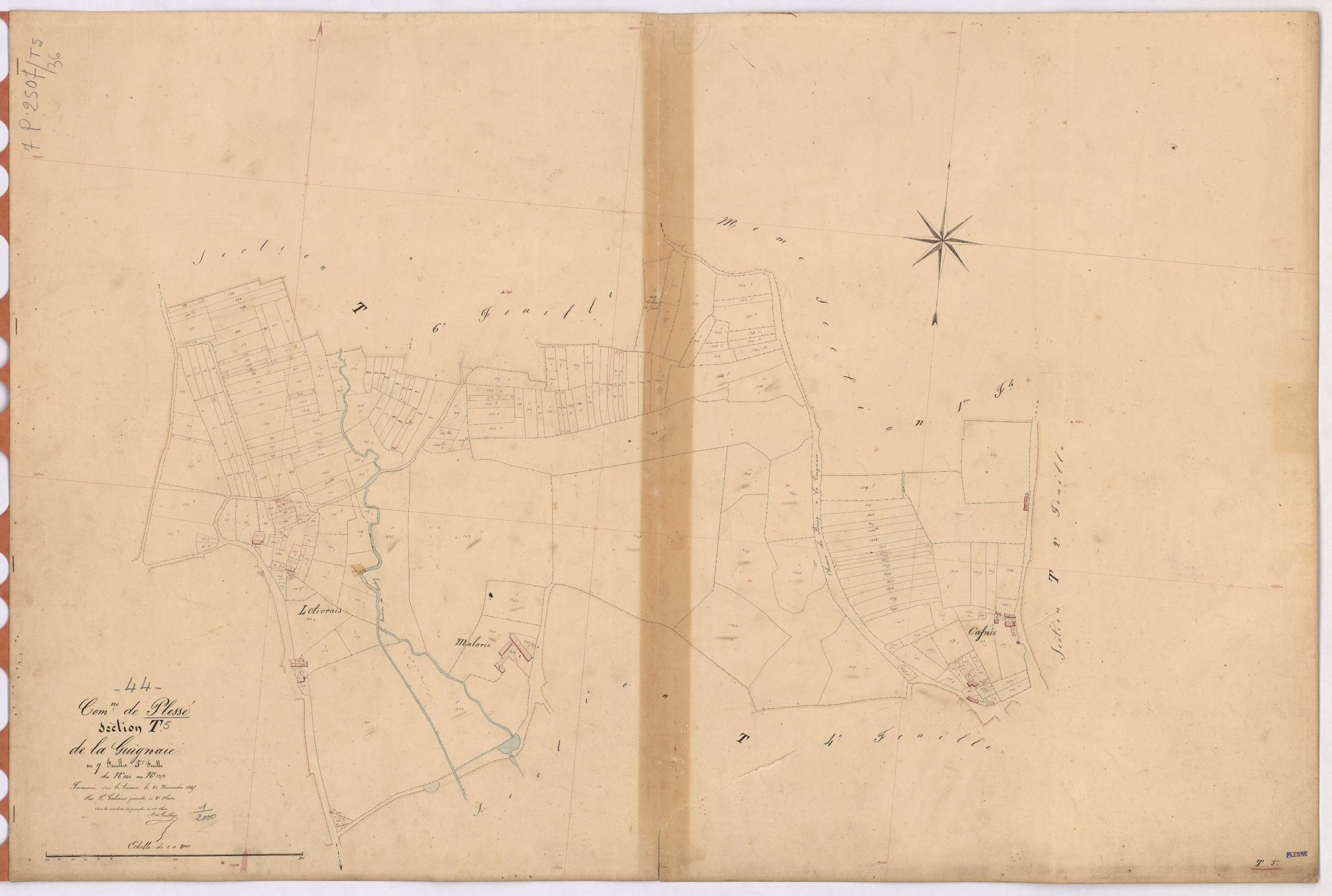 Plessé - Section T5 Guignais (section de La) ; 1100-1358