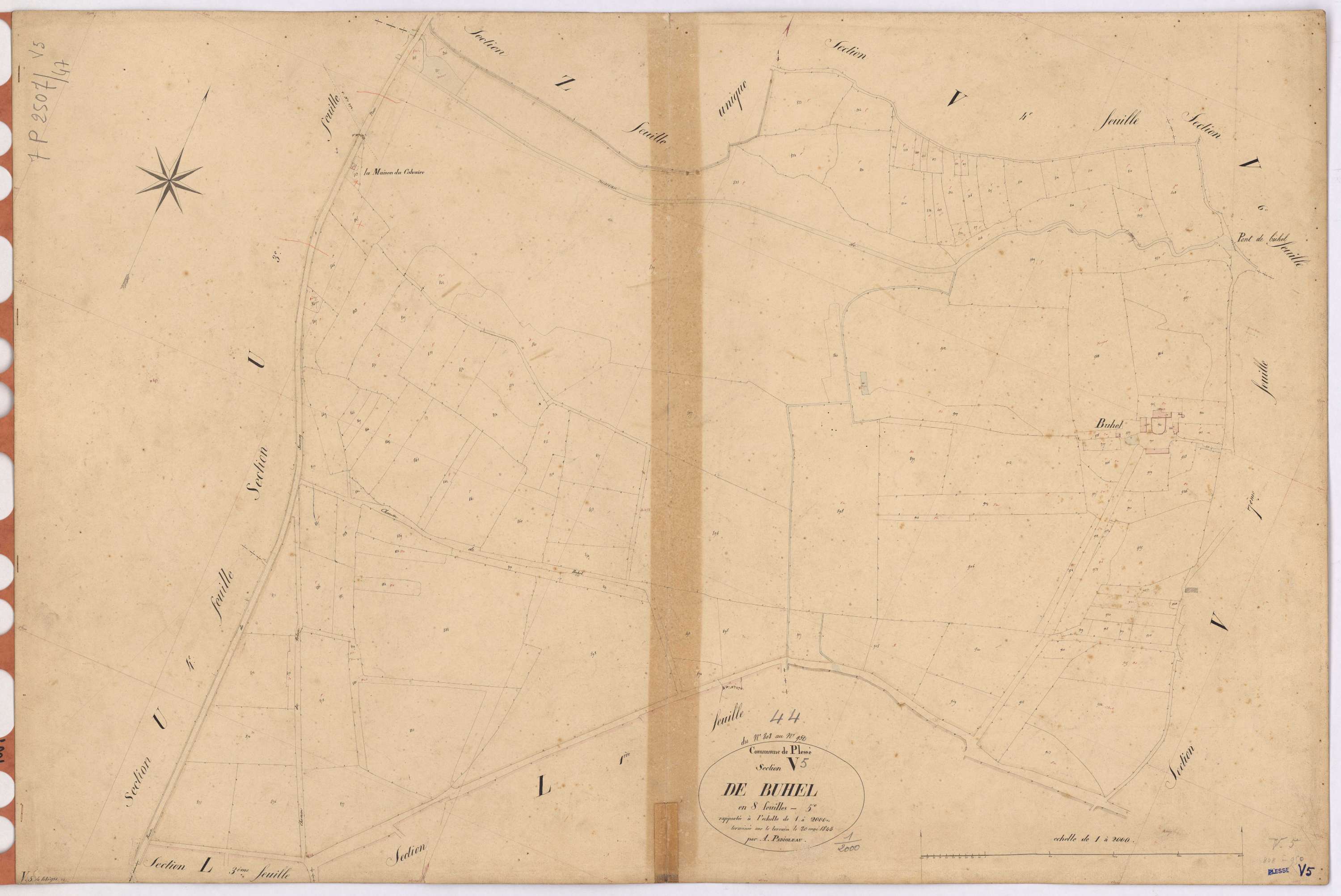 Plessé - Section V5 Buhel (section de) ; 808-950