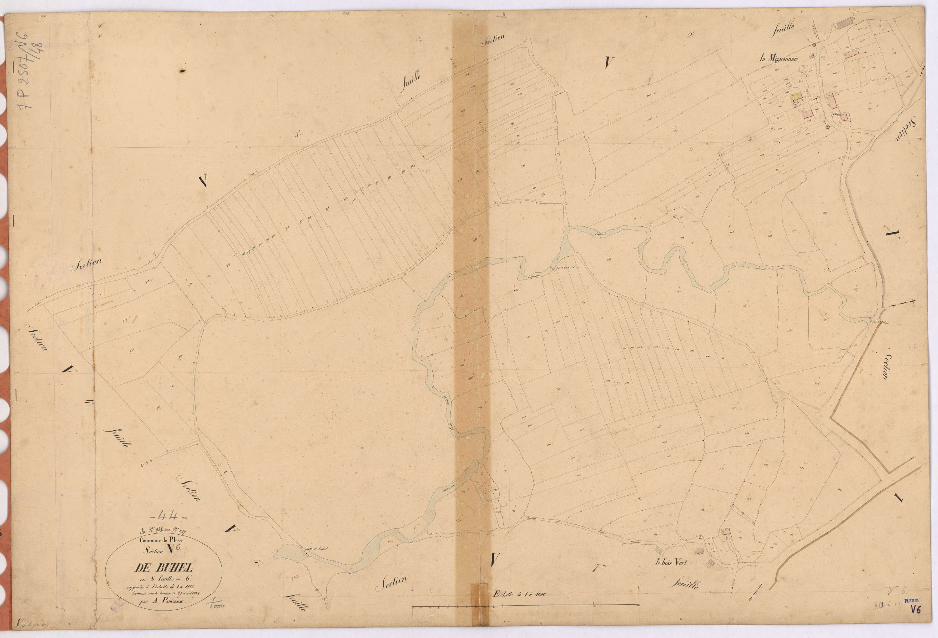 Plessé - Section V6 Buhel (section de) ; 951-1157