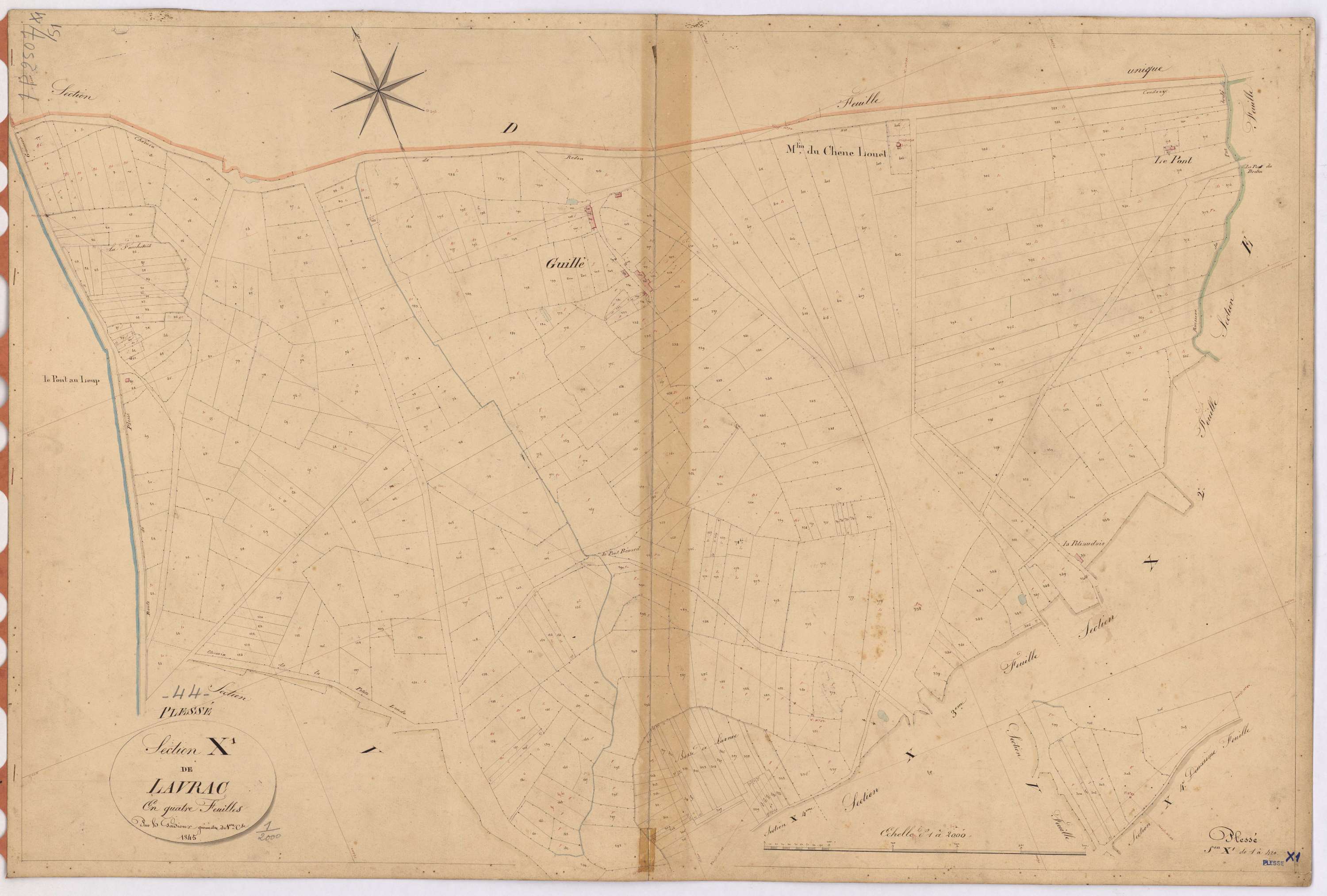 Plessé - Section X1 Lavrac (section de) ; 1-420