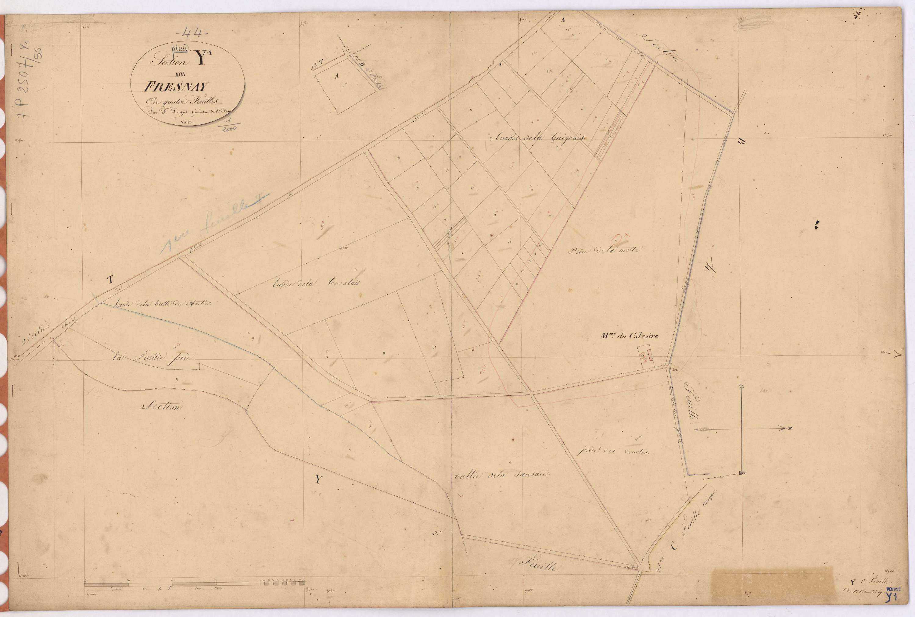 Plessé - Section Y1 Fresnay (section de) ; 1-65