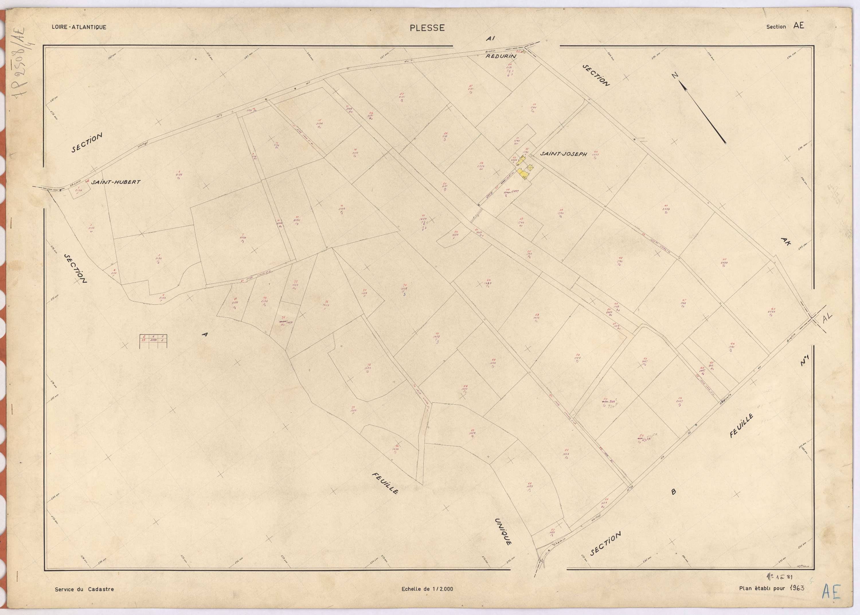 Plessé - Section AE 1-81