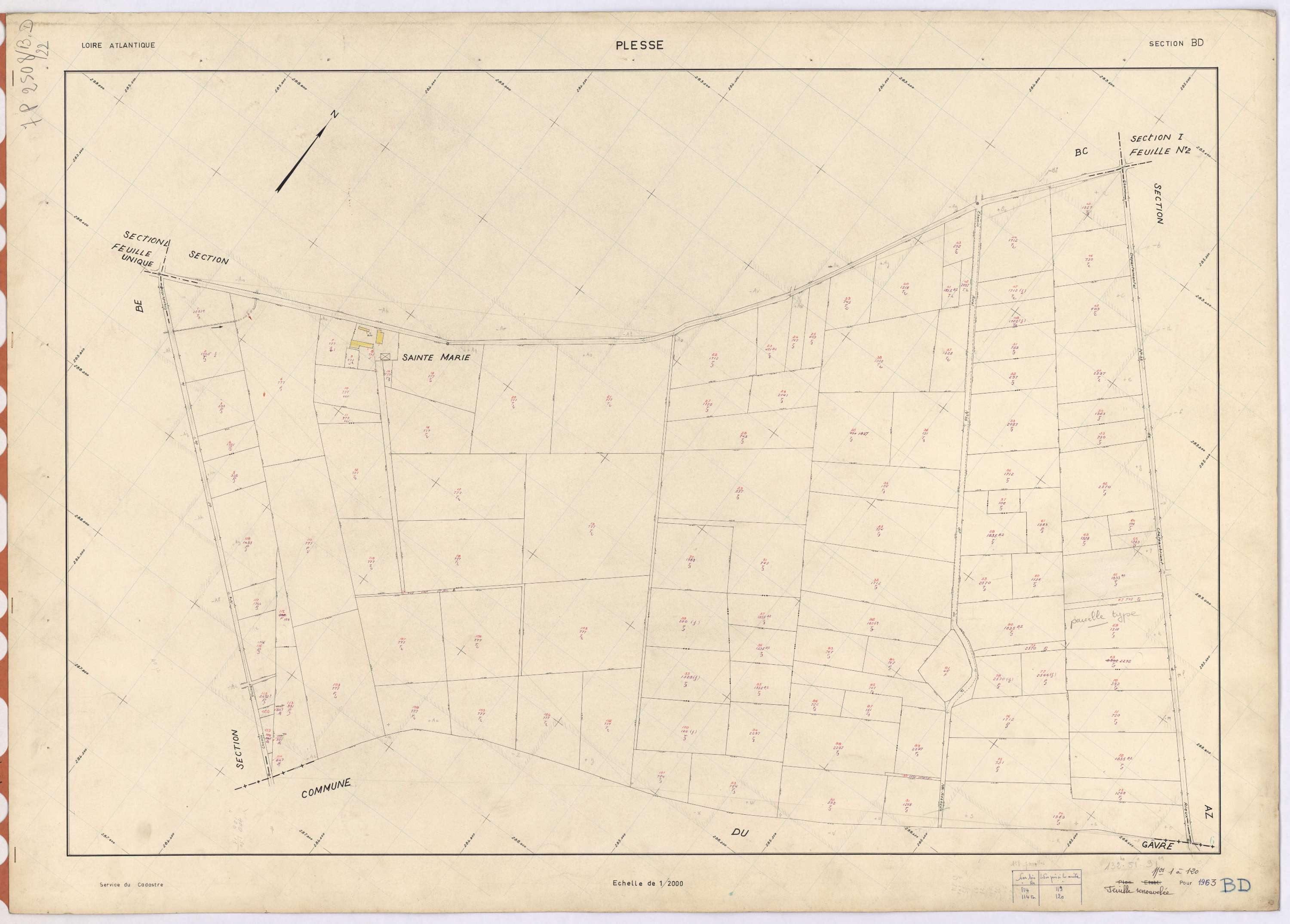 Plessé - Section BD 1-120