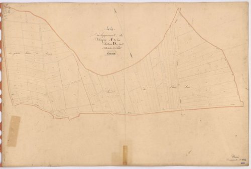 Plessé - Section D (développement) Boulay (section de) ; développement du polygône A