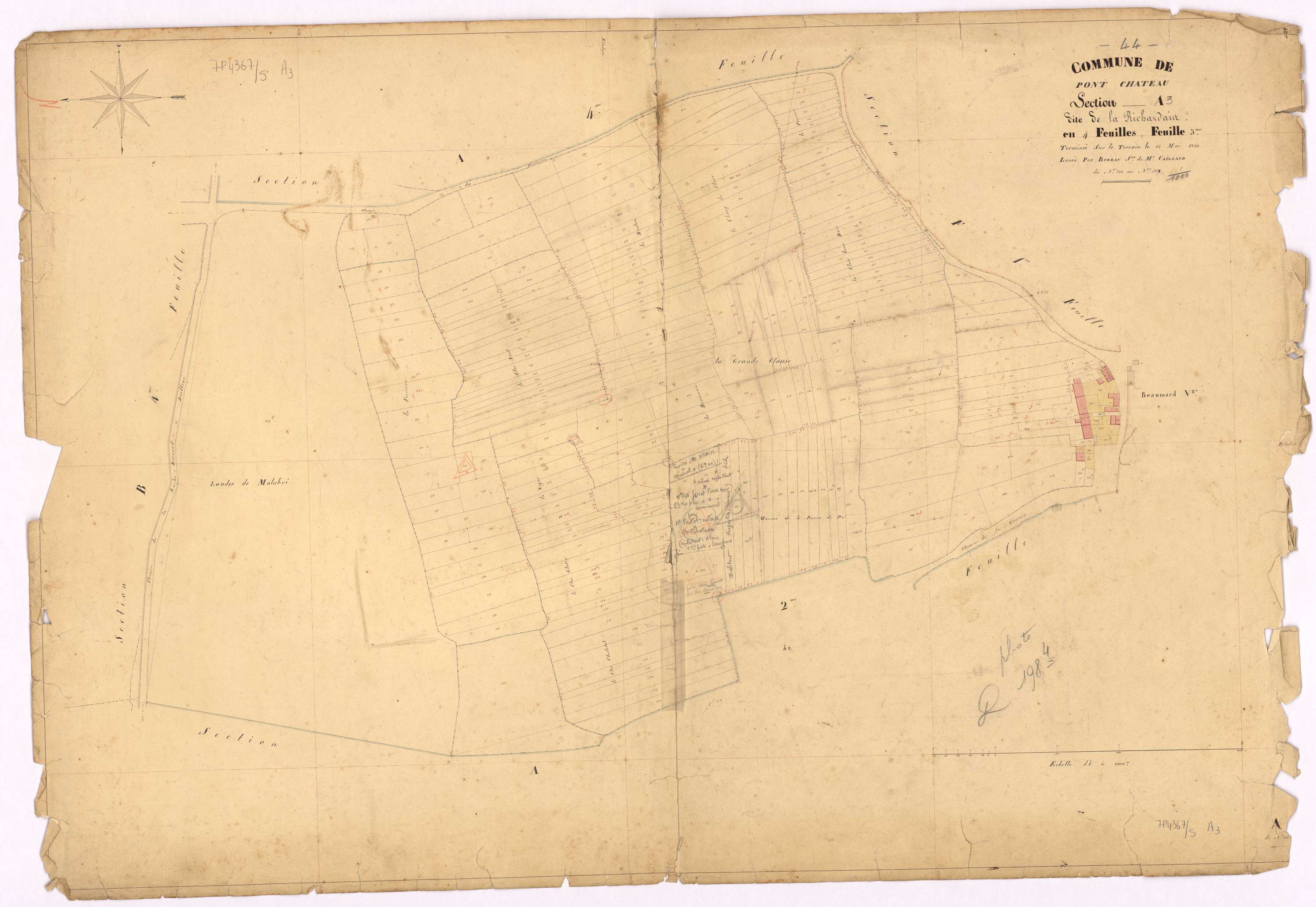 Pontchâteau - Section A3 Richardais (section de La) ; 334-569
