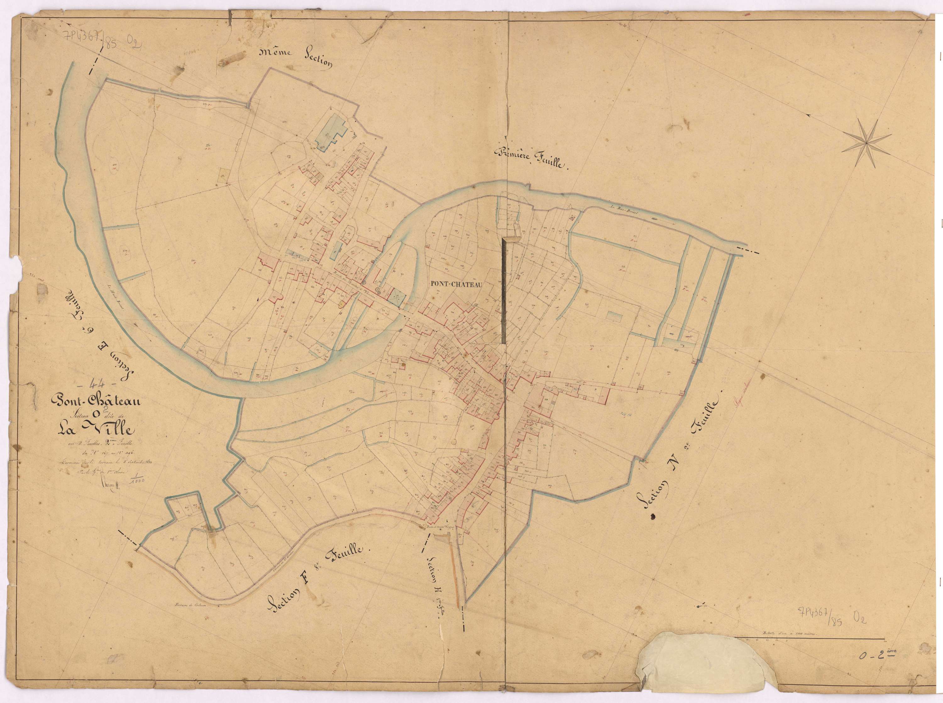 Pontchâteau - Section O2 Ville (section de La) ; 168-496