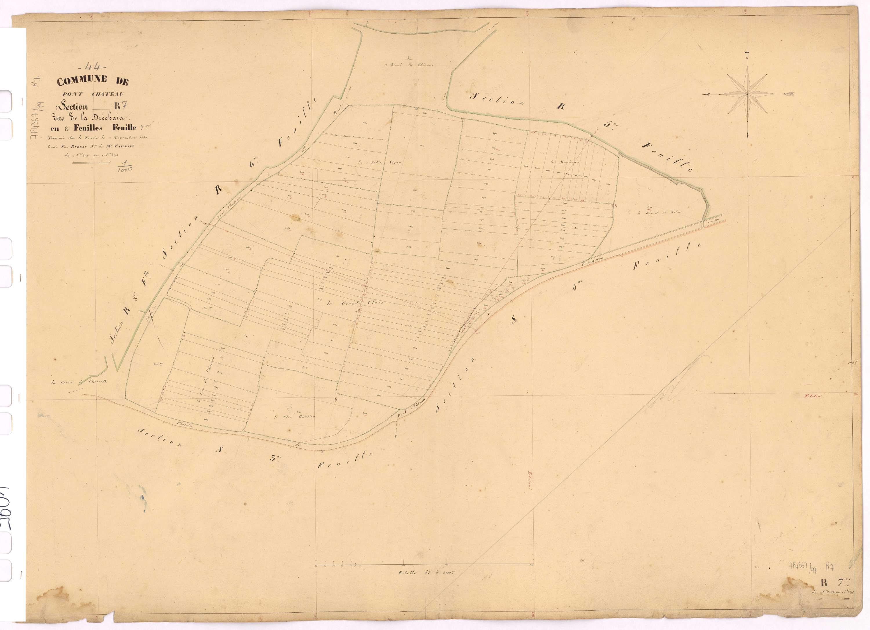 Pontchâteau - Section R7 Dréchais (section de La) ; 2042-2155
