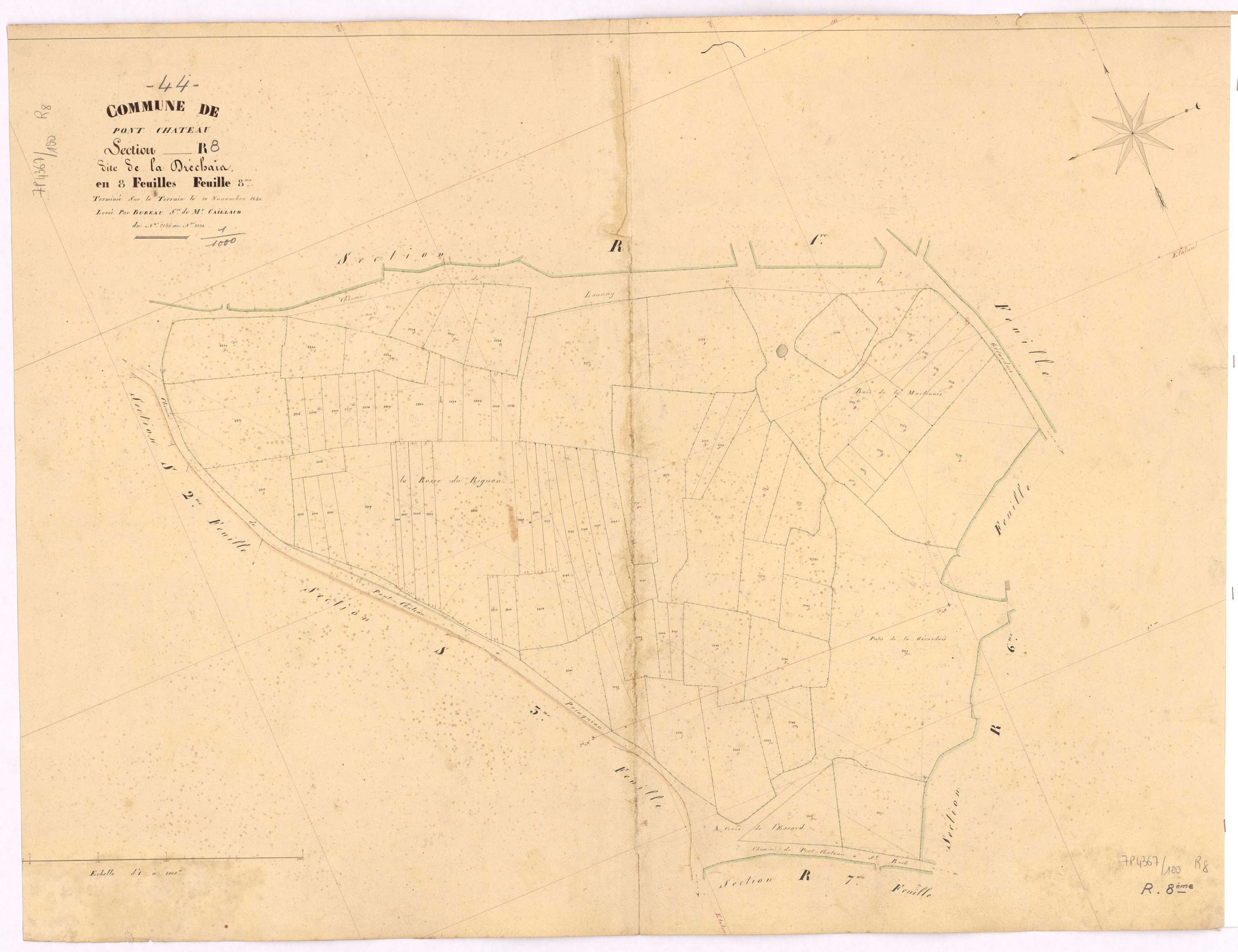 Pontchâteau - Section R8 Dréchais (section de La) ; 2156-2231