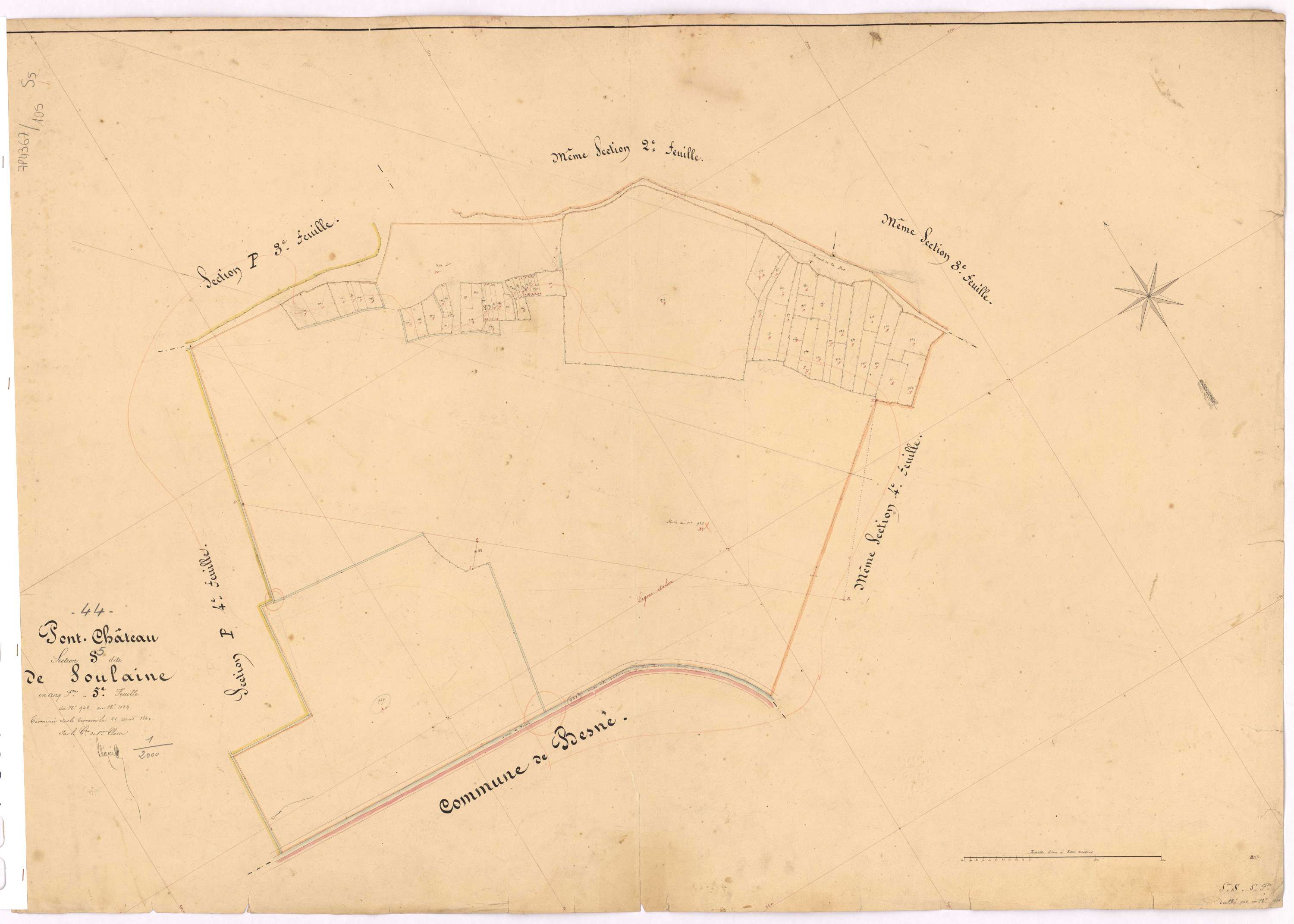 Pontchâteau - Section S5 Soulaine (section de) ; 949-1004