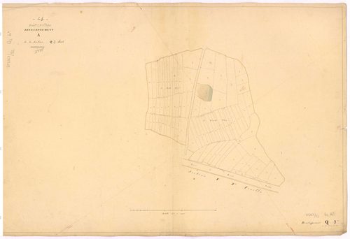 Pontchâteau - Section Q2 (développement) Landes de l'abbé (section des) ; 43-132 ; développement de la partie A