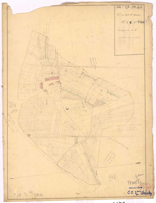 Pont-Saint-Martin - Section C2 (développement) Landes (section des) ; développement de la partie C