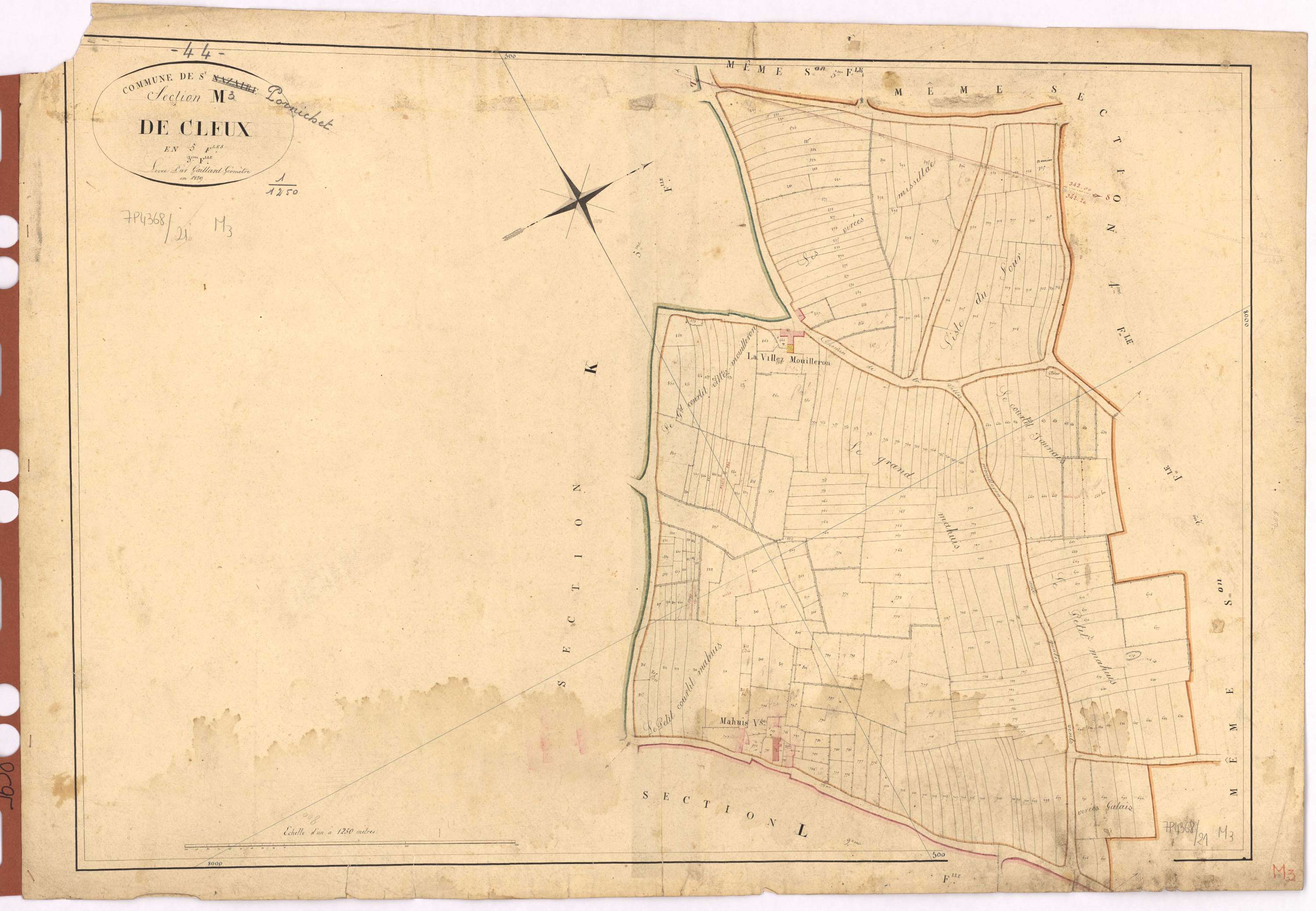 Pornichet - Section M3 Cleux (section de)
