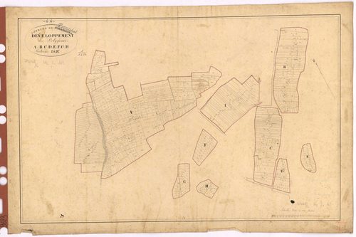 Pornichet - Section H2 I1 (développement) Verdun (section de) ; Villez-Noire (section de La) ; développement des polygônes A à I