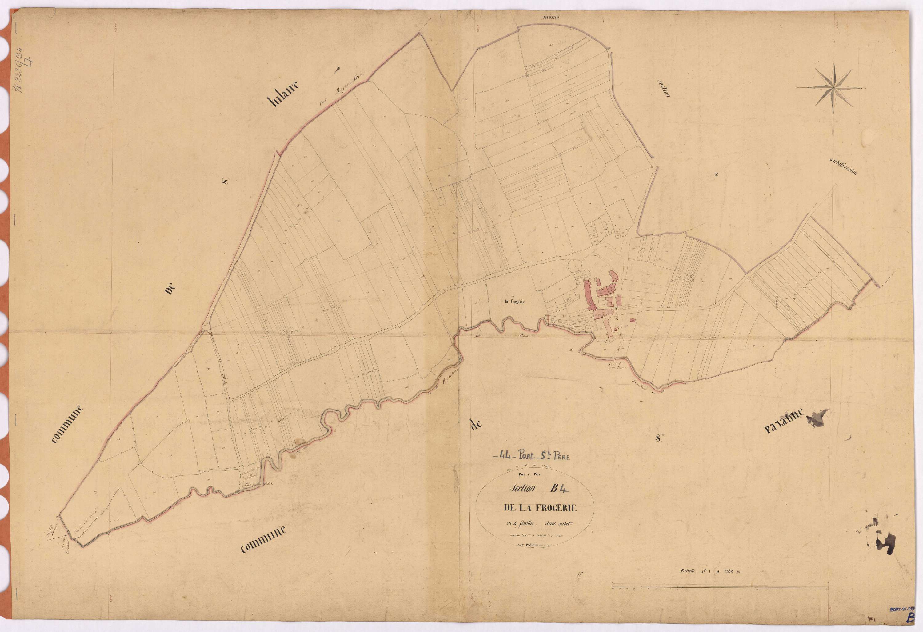 Port-Saint-Père - Section B4 Frogerie (section de La) ; 1535-1820