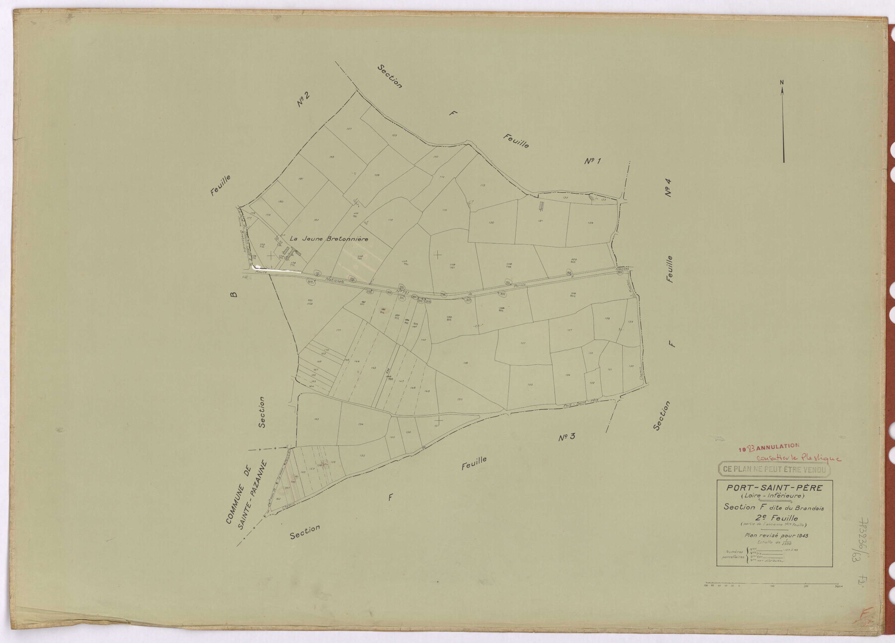 Port-Saint-Père - Section F2 Brandais (section du) ; 107-183