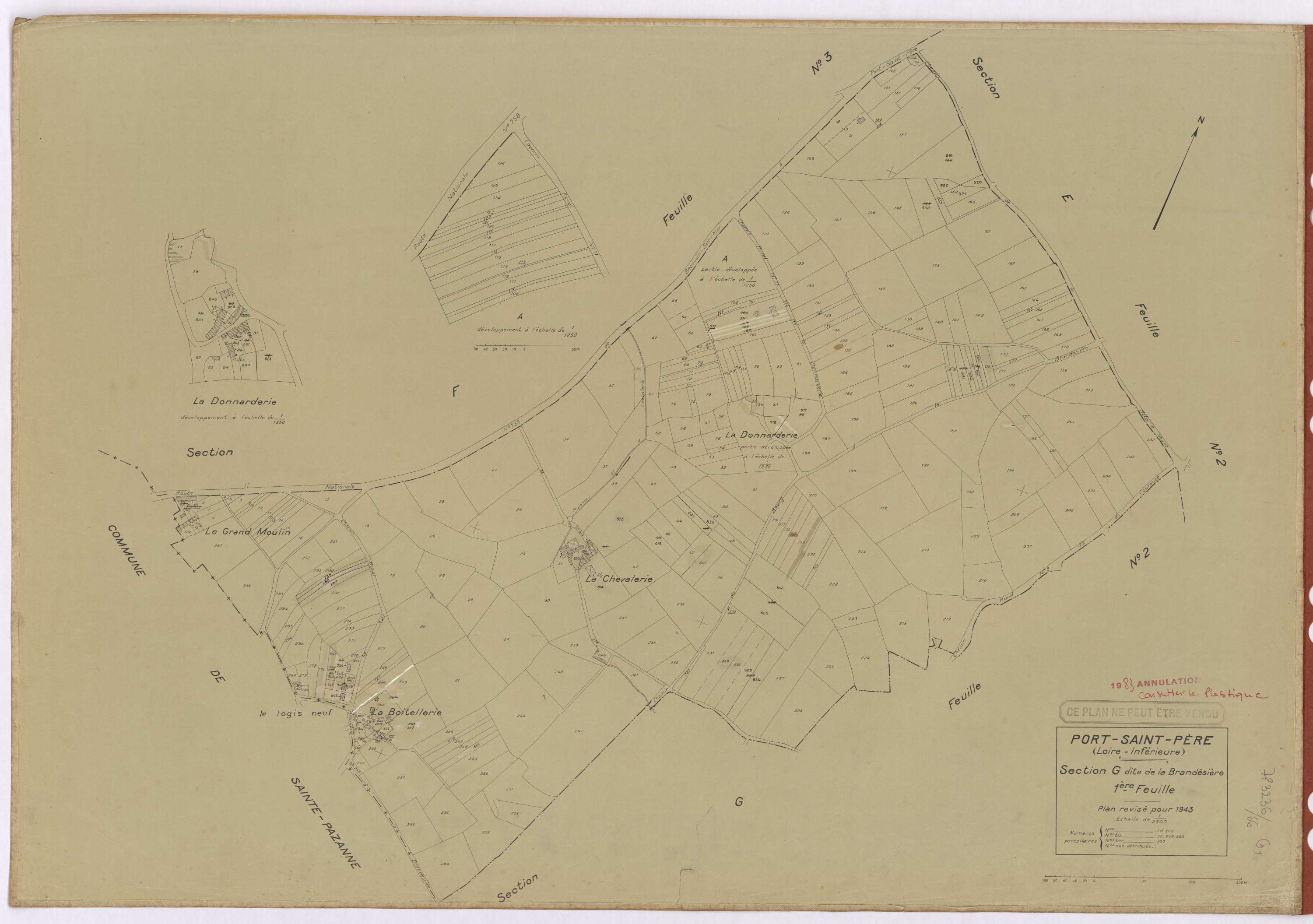 Port-Saint-Père - Section G1 Brandésière (section de La) ; 1-300