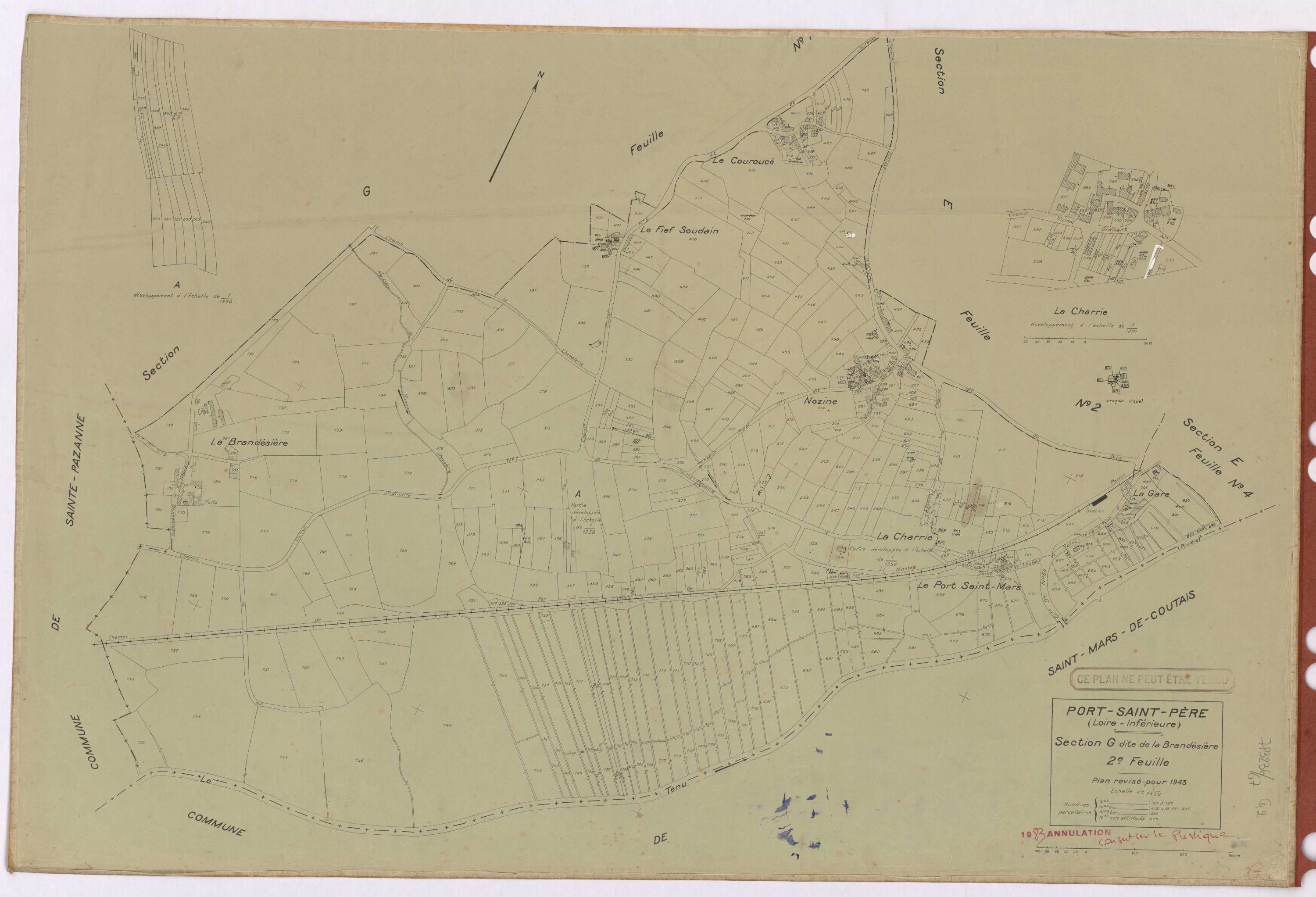Port-Saint-Père - Section G2 Brandésière (section de La) ; 301-797