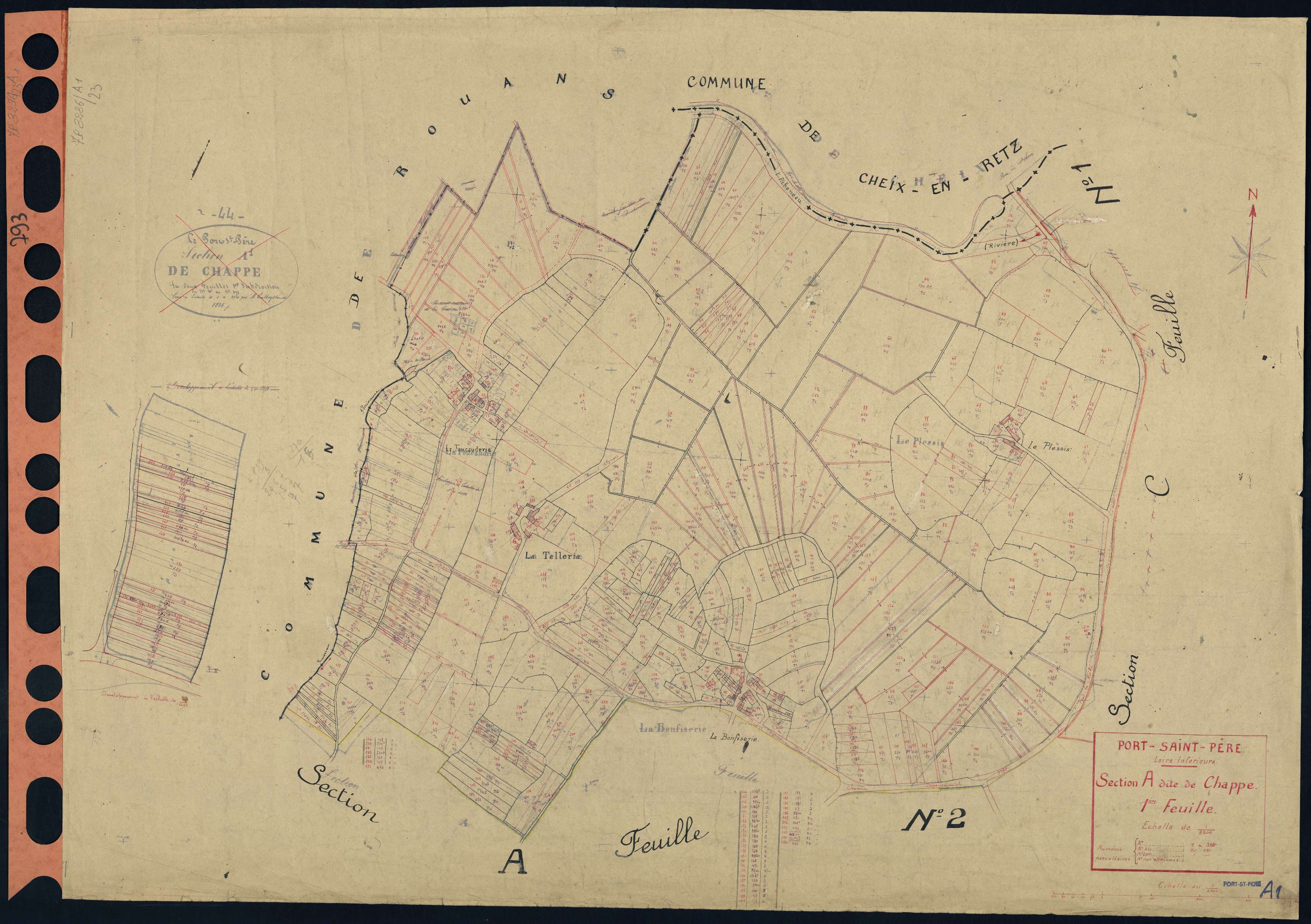 Port-Saint-Père - Section A1 Chappe (section de) . 1-396