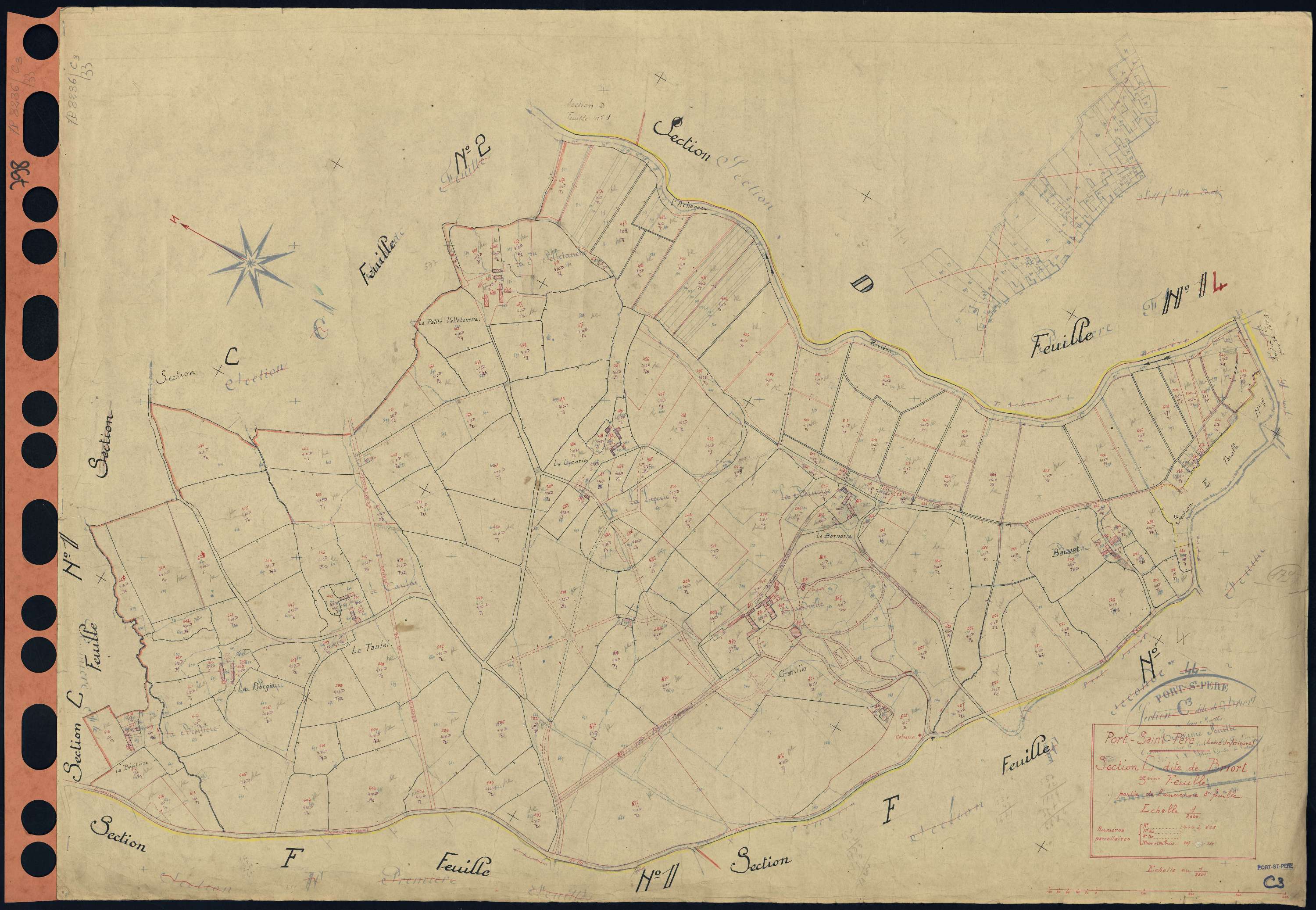 Port-Saint-Père - Section C3 Briort (section de) . 444-625