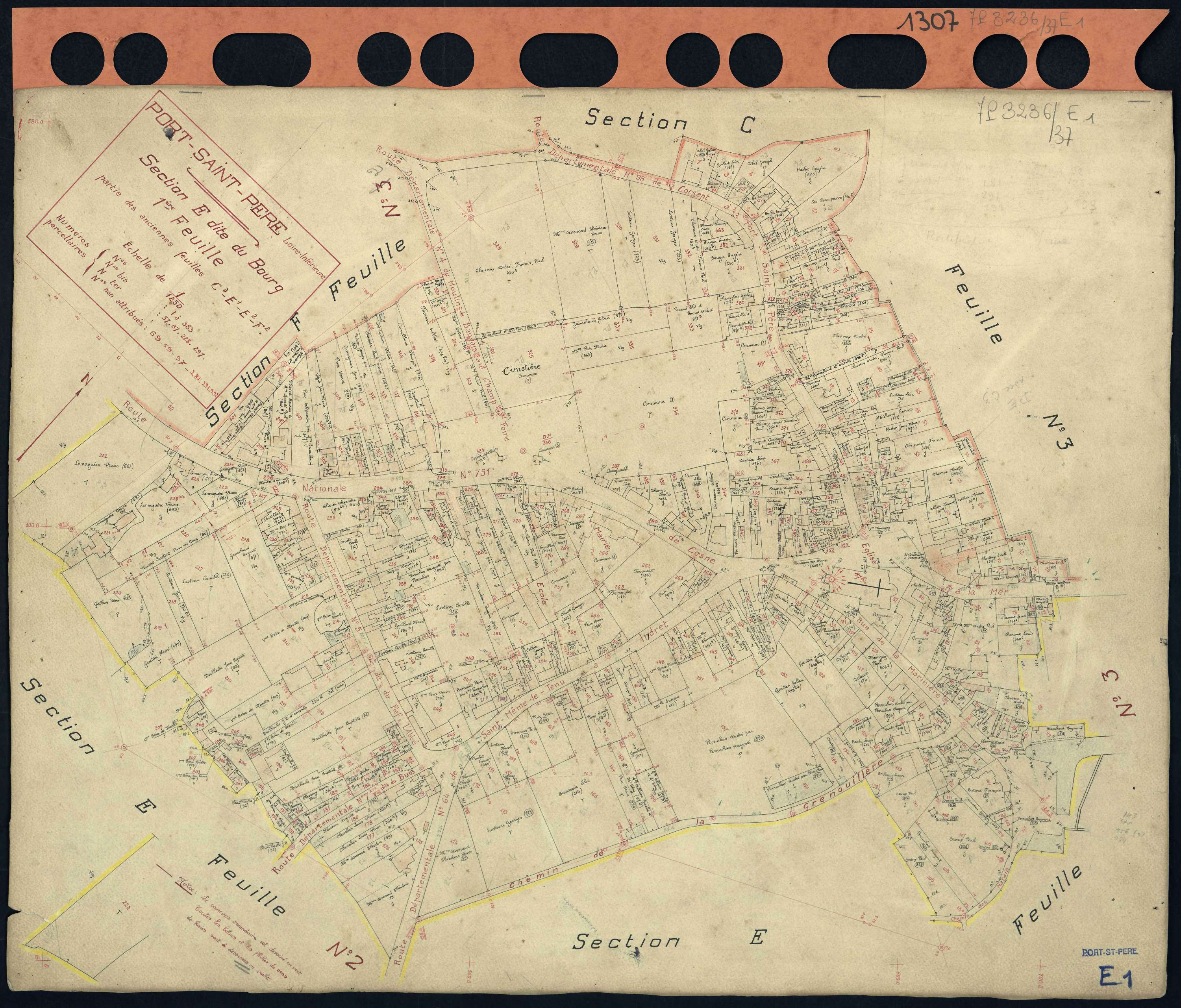 Port-Saint-Père - Section E1 Bourg (section du) . 1-383