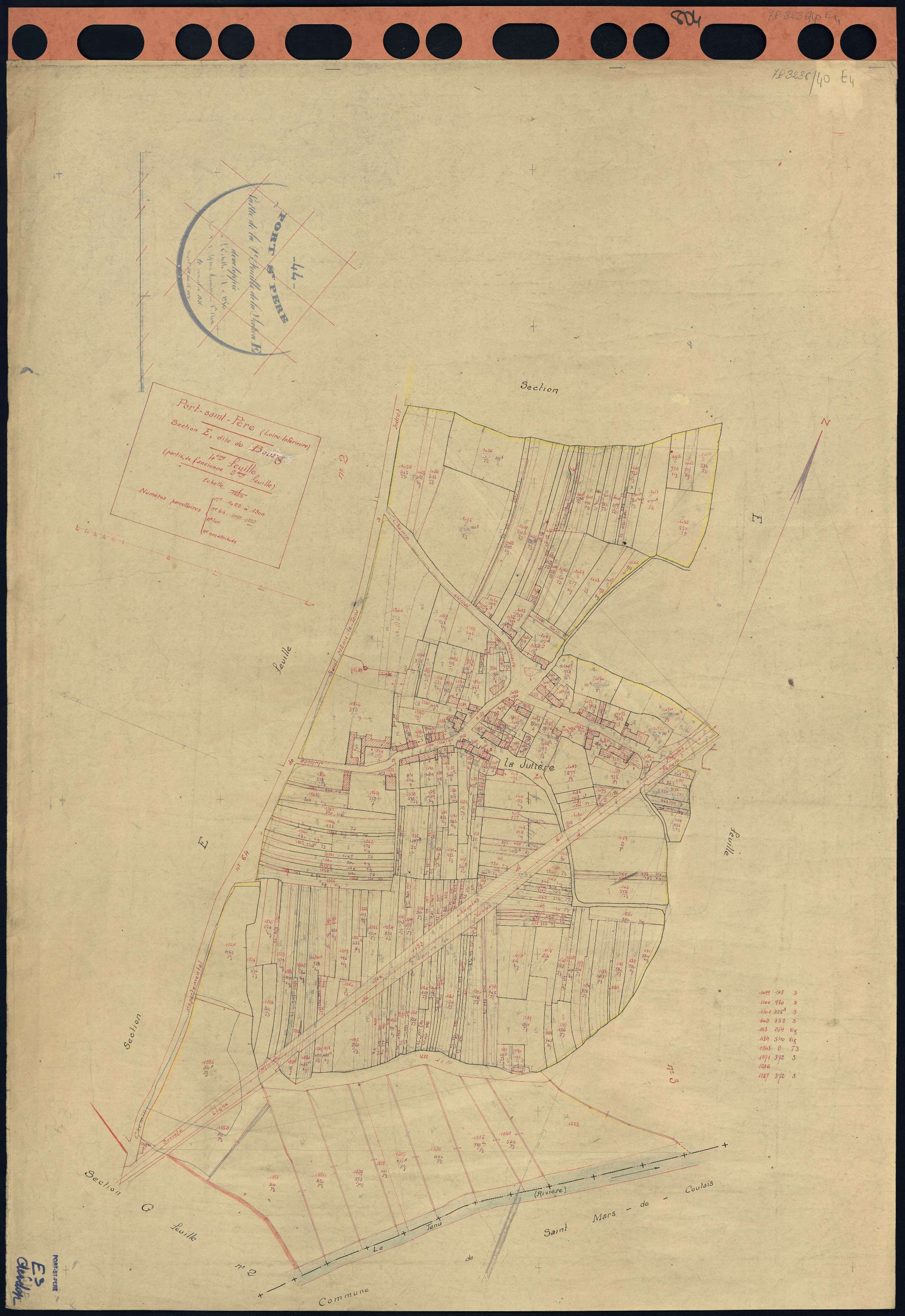 Port-Saint-Père - Section E4 Bourg (section du) . 1022-1300