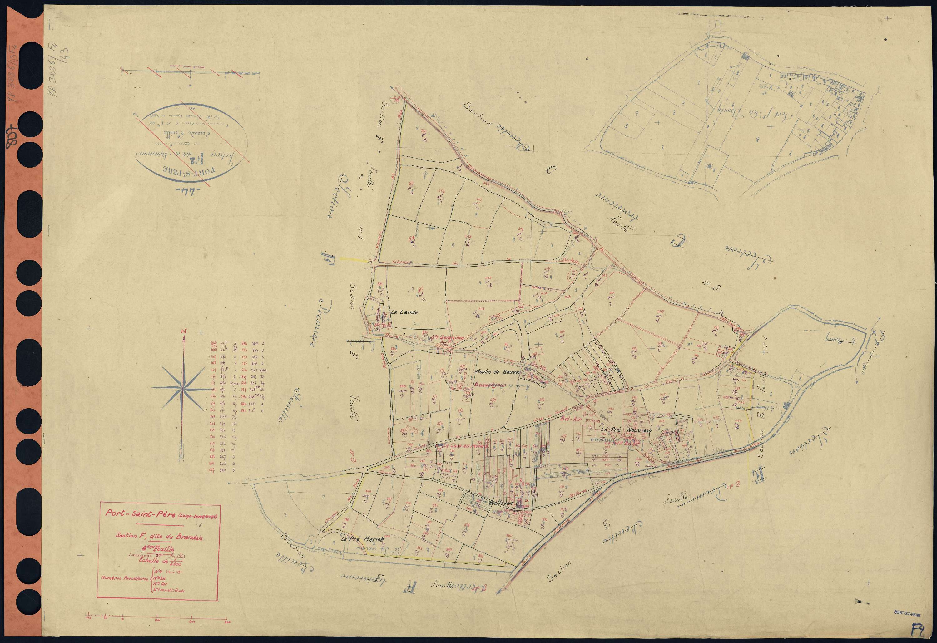 Port-Saint-Père - Section F4 Brandais (section du) . 394-591