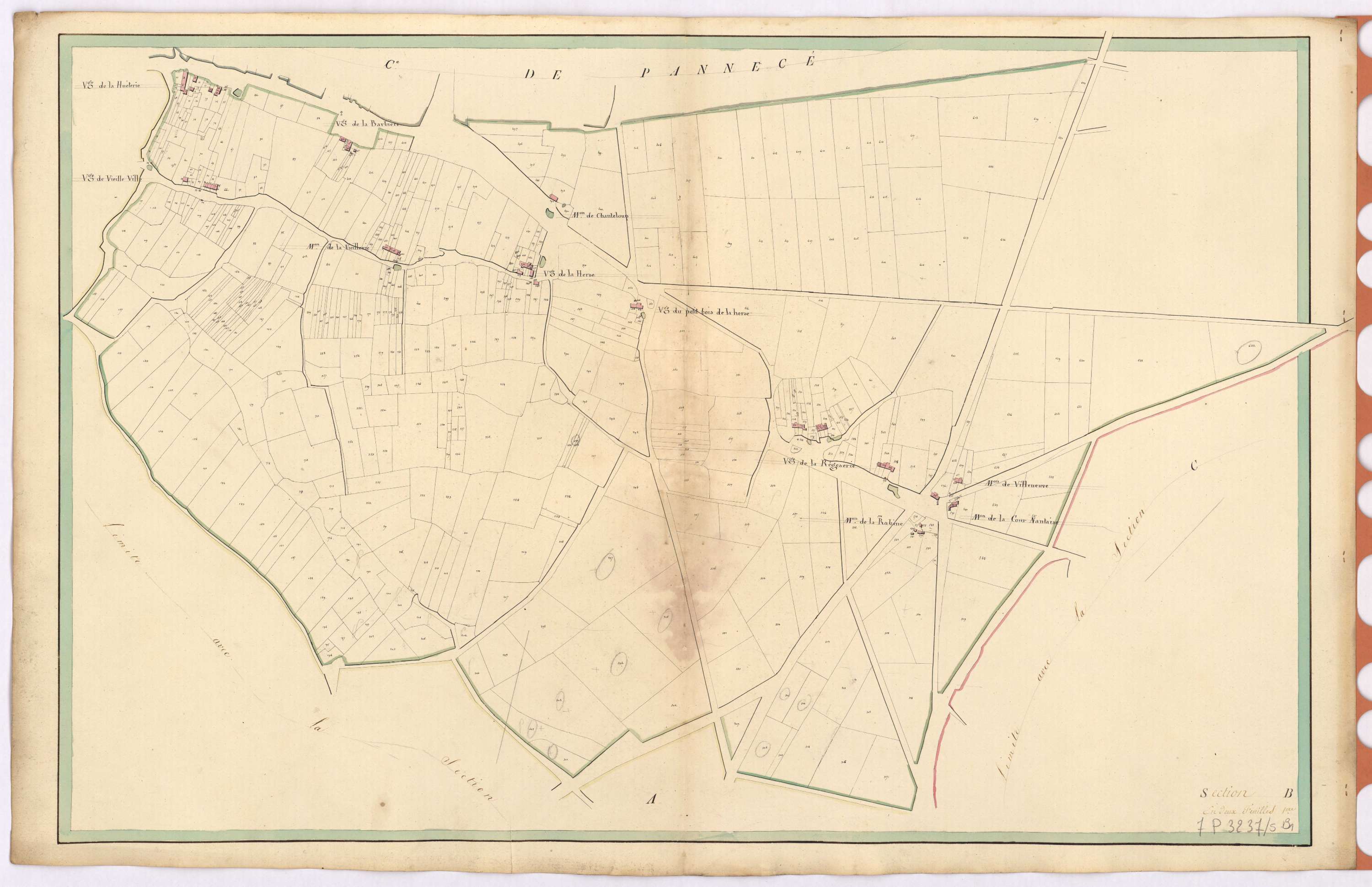 Pouillé-les-Côteaux - Section B1 Regéserie (section de La)