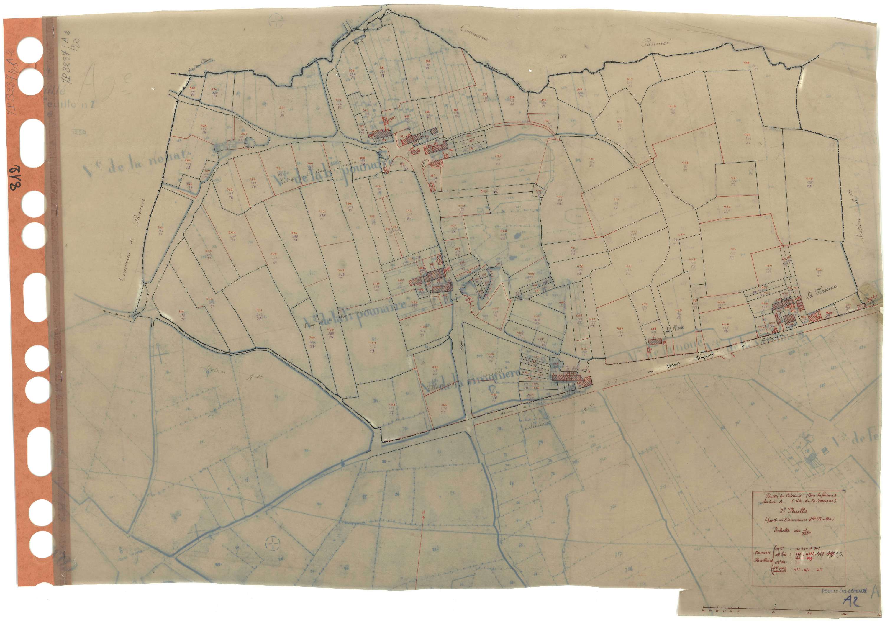 Pouillé-les-Côteaux - Section A2 Varenne (section de La) . 340-501