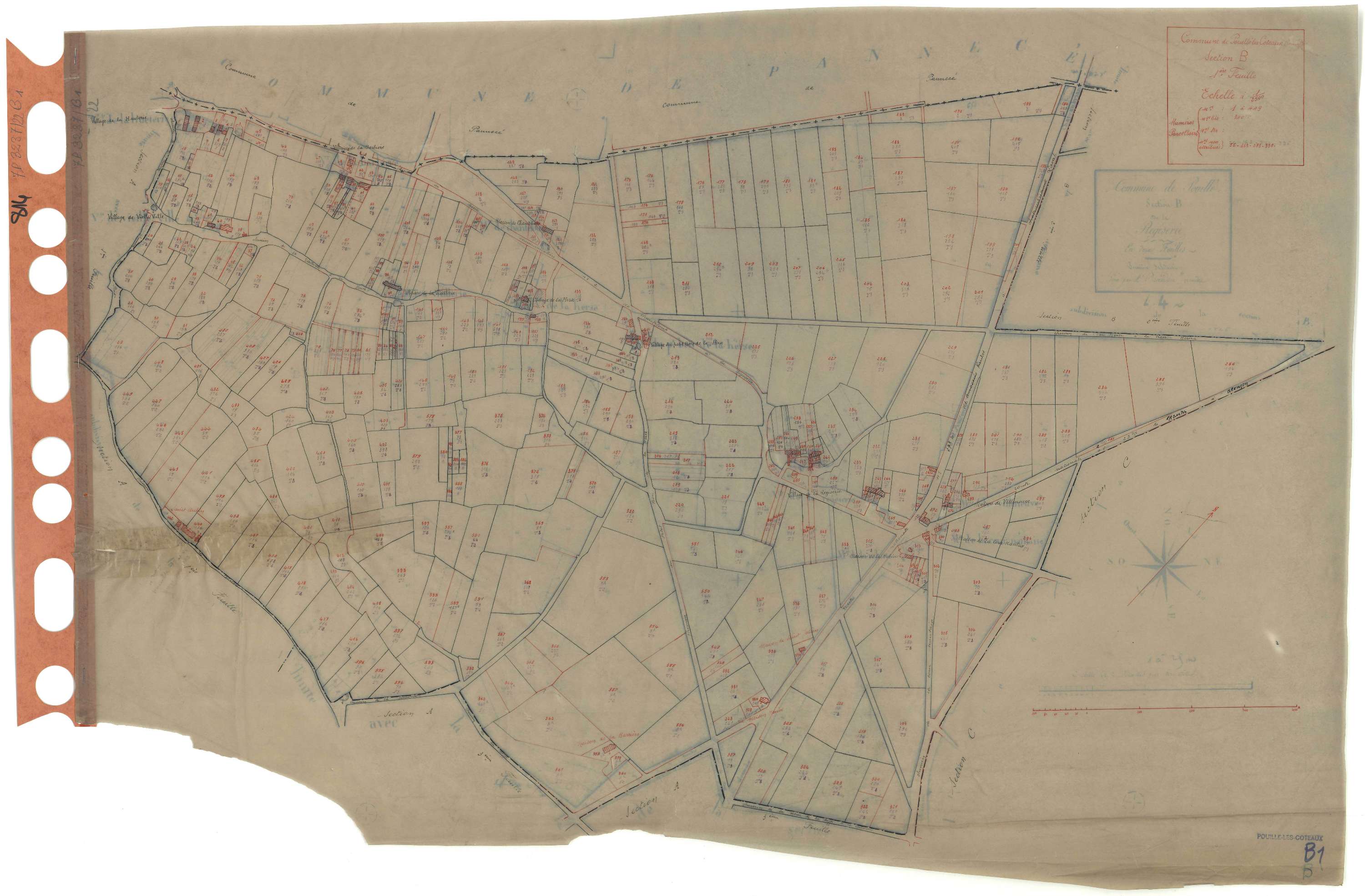 Pouillé-les-Côteaux - Section B1 1-449