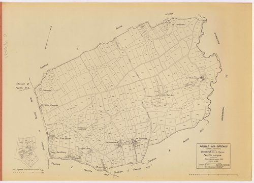 Pouillé-les-Côteaux - Section D Vigneau (section du) ; 1-550