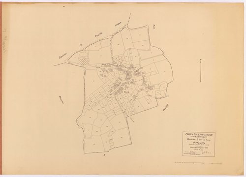 Pouillé-les-Côteaux - Section E1 Bourg (section du) ; 1-161