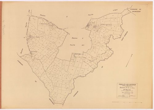 Pouillé-les-Côteaux - Section E2 Bourg (section du) ; 162-458