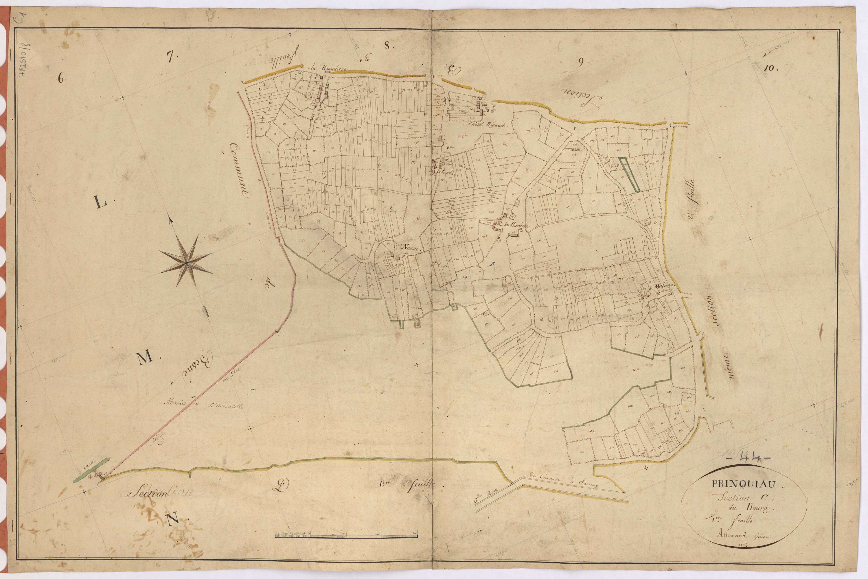 Prinquiau - Section C1 Bourg (section du)