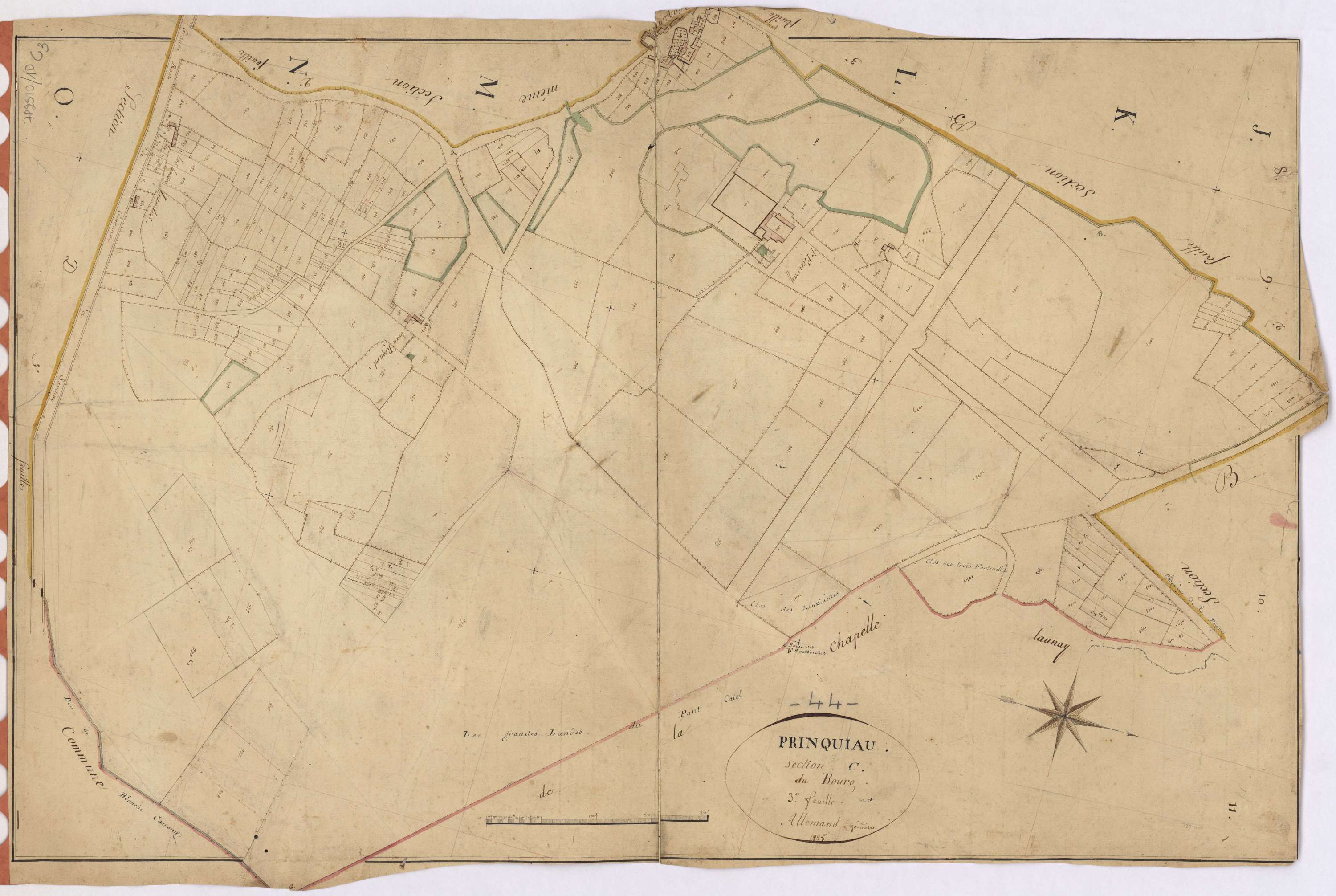 Prinquiau - Section C3 Bourg (section du)