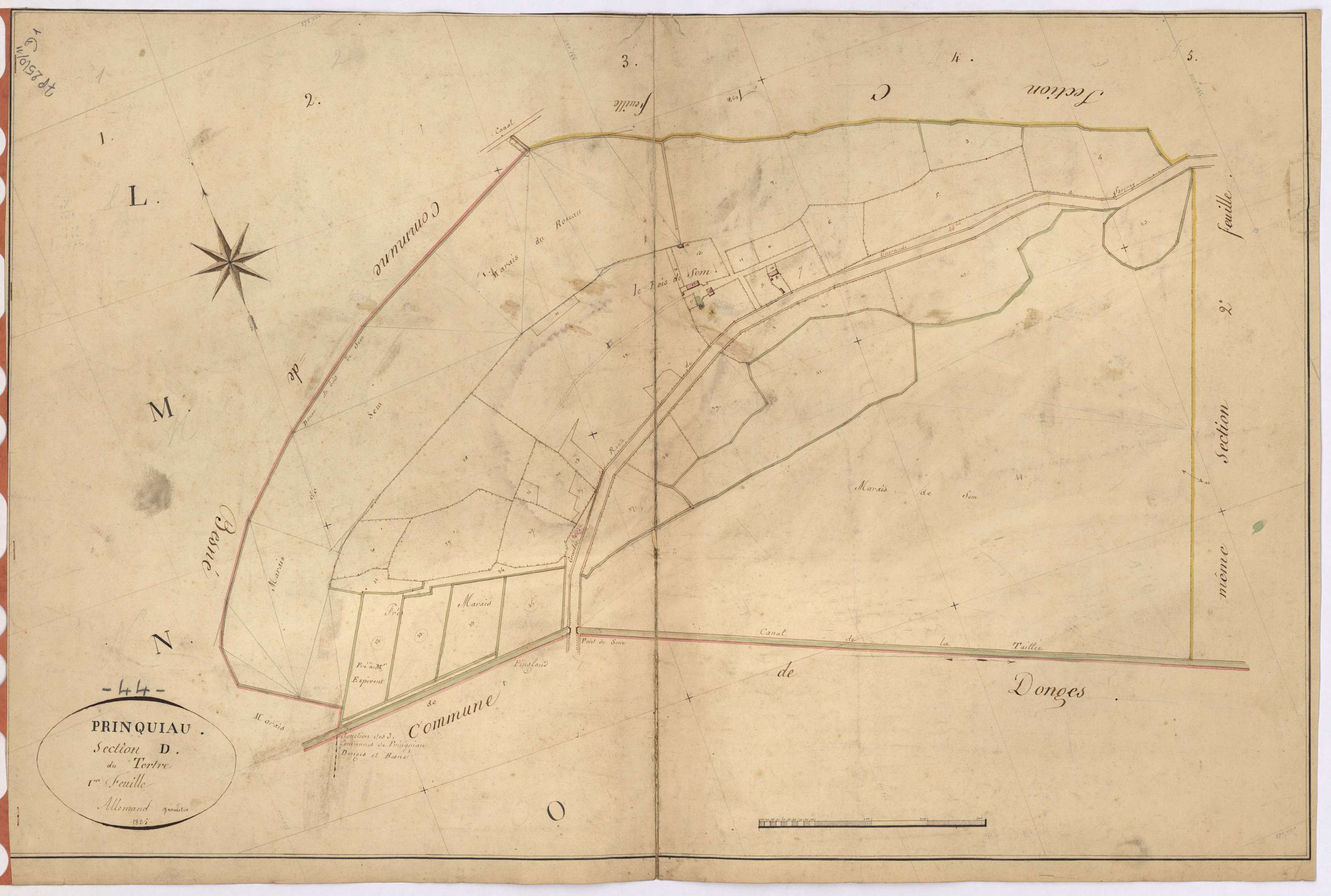 Prinquiau - Section D1 Tertre (section du)