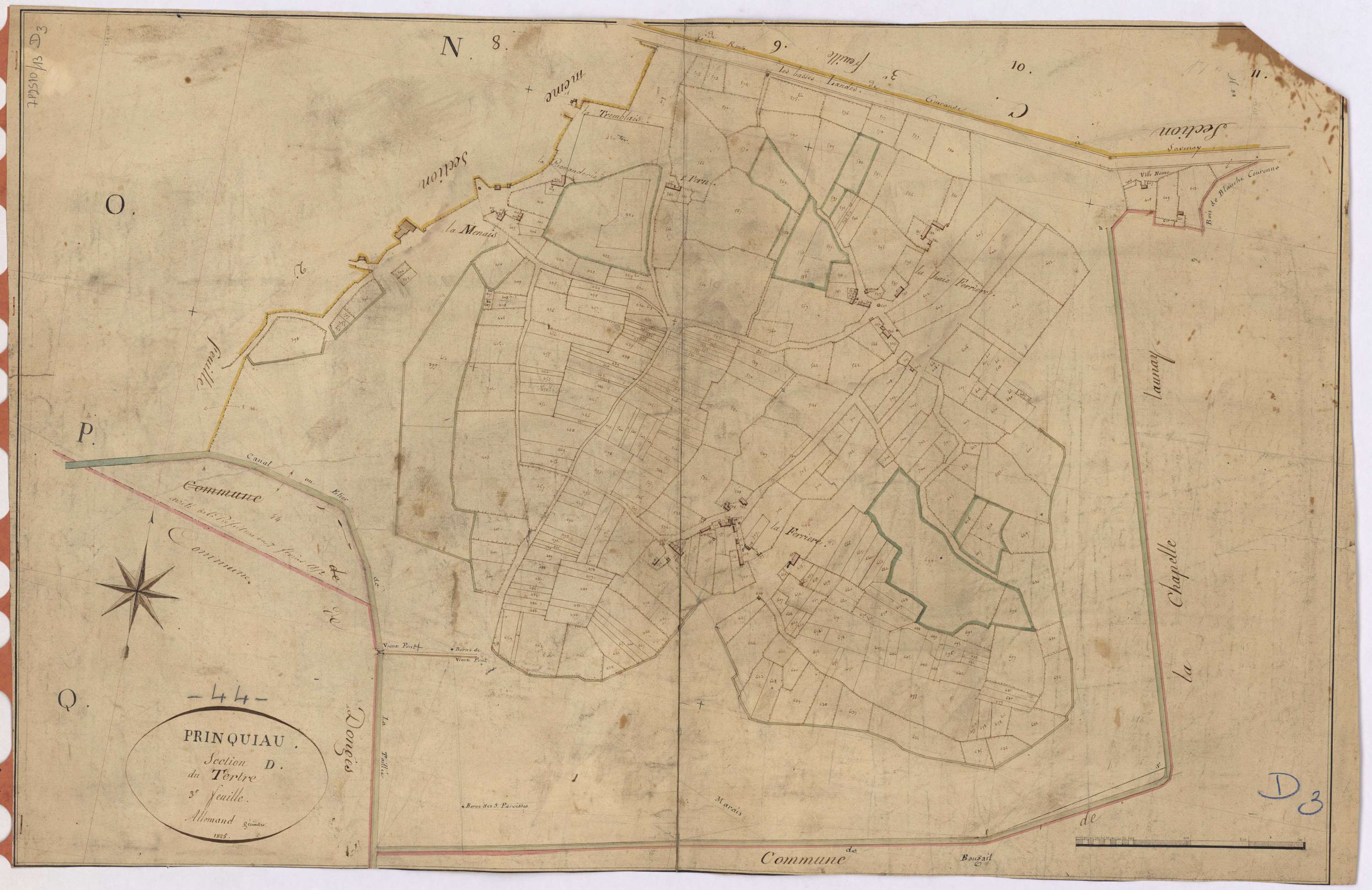 Prinquiau - Section D3 Tertre (section du)