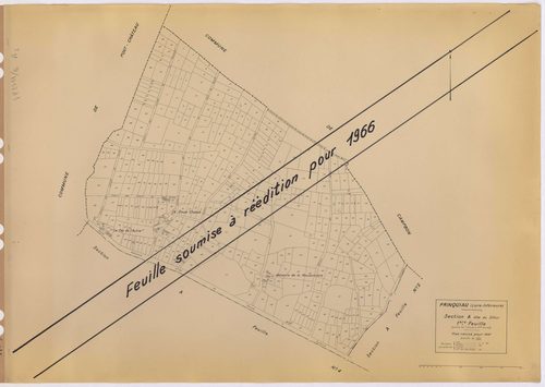 Prinquiau - Section A1 Sillon (section du) ; 1-405