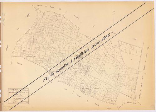 Prinquiau - Section B4 Haie de Besné (section de La) ; 1173-1901