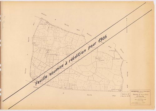 Prinquiau - Section C2 Bourg (section du) ; 453-712