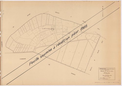 Prinquiau - Section D1 Tertre (section du) ; 1-108