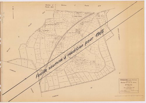 Prinquiau - Section D3 Tertre (section du) ; 535-1016
