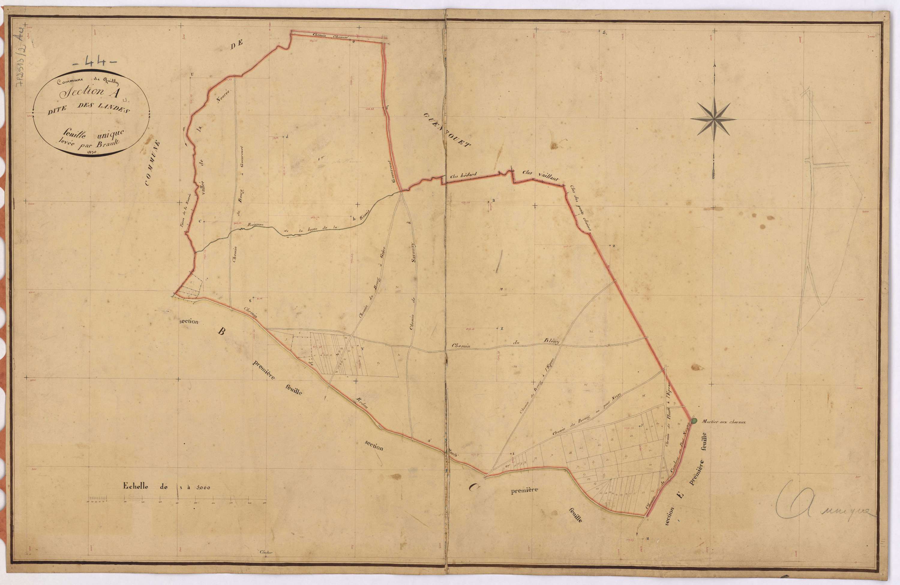 Quilly - Section A Landes (section des)