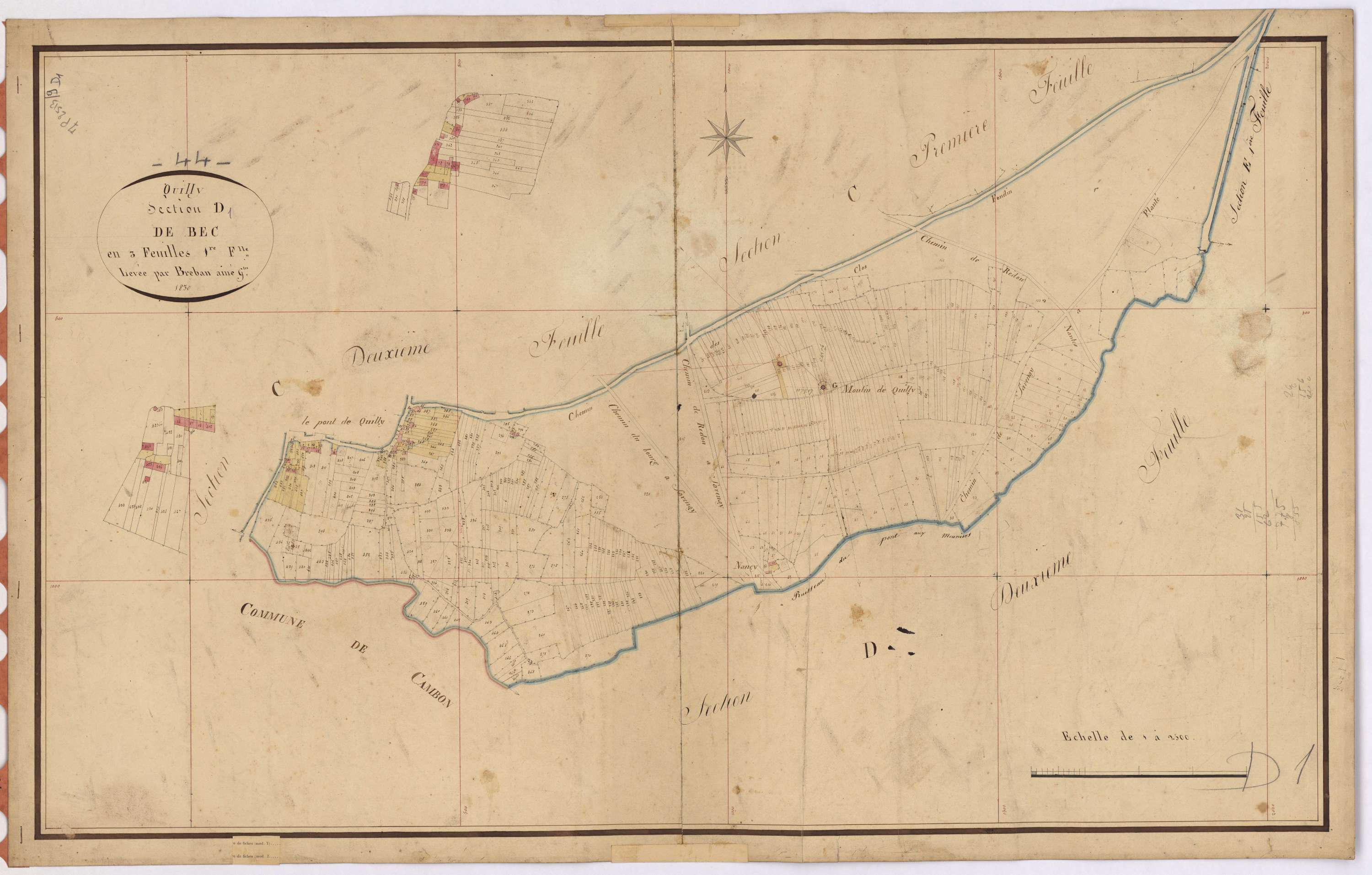 Quilly - Section D1 Bec (section de)
