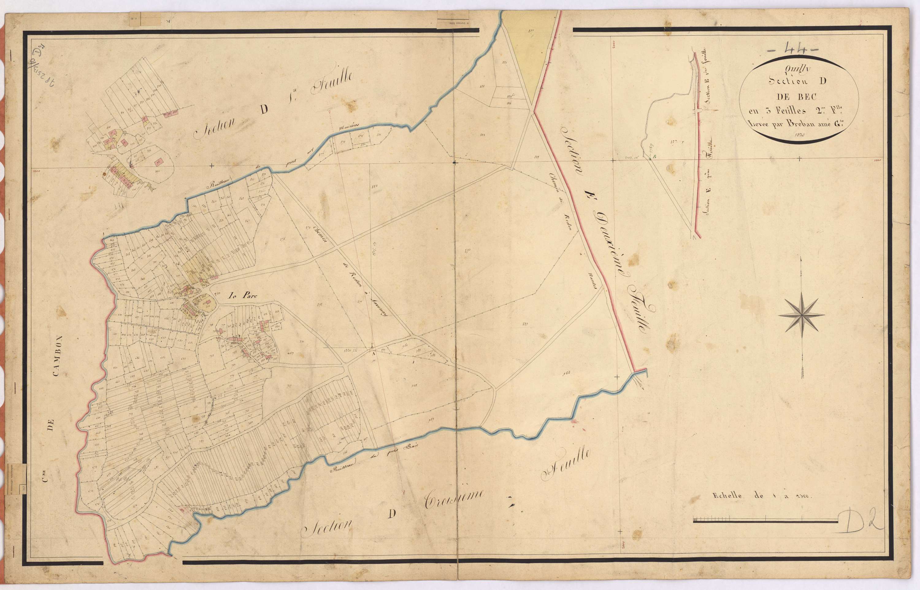 Quilly - Section D2 Bec (section de)