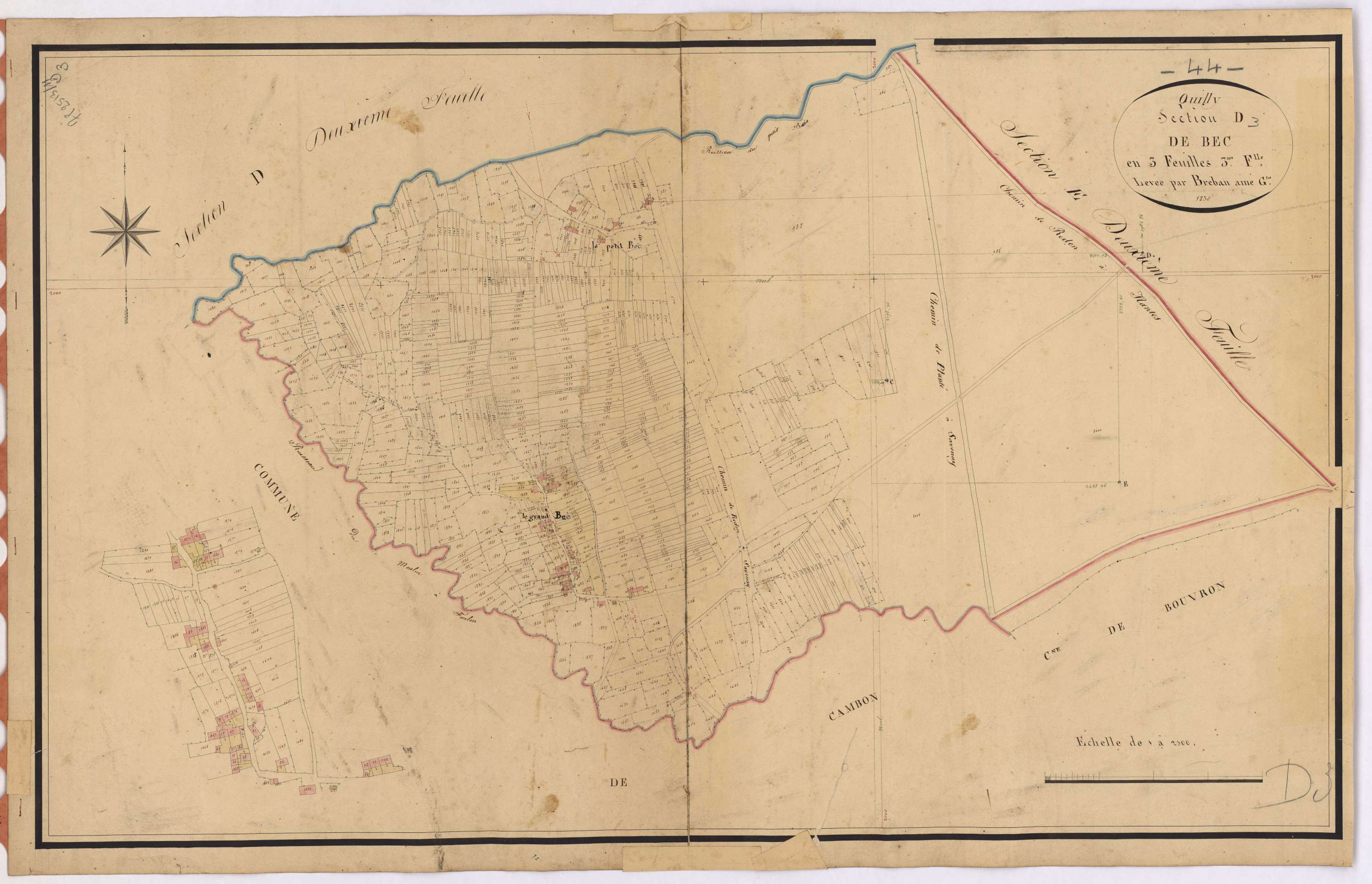 Quilly - Section D3 Bec (section de)