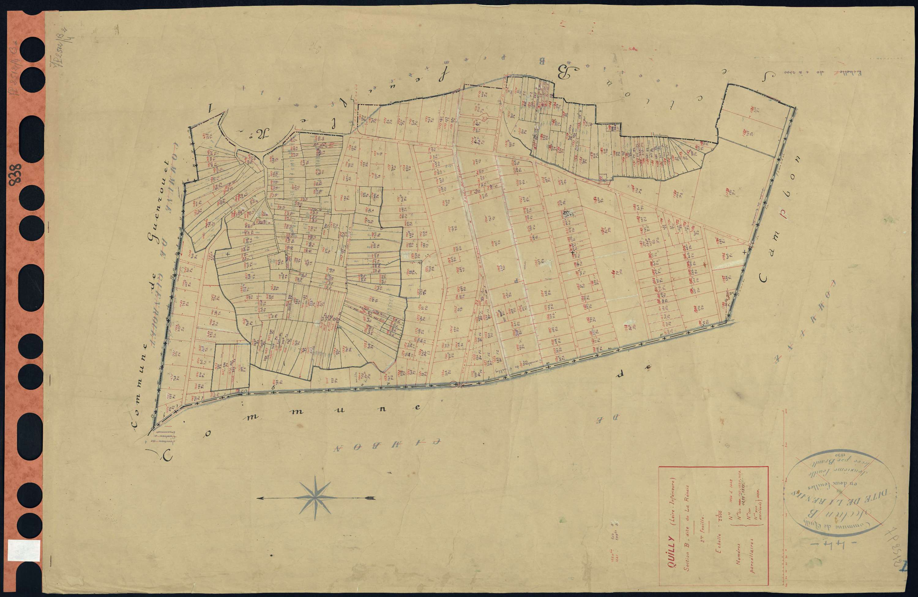 Quilly - Section B2 Renais (section de La) . 1054-1443