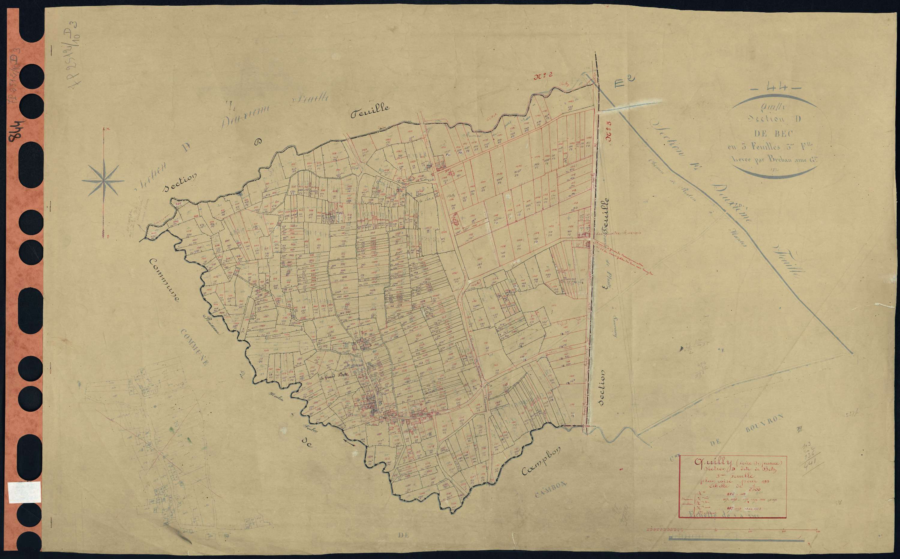 Quilly - Section D3 Betz (section de) . 886-1419